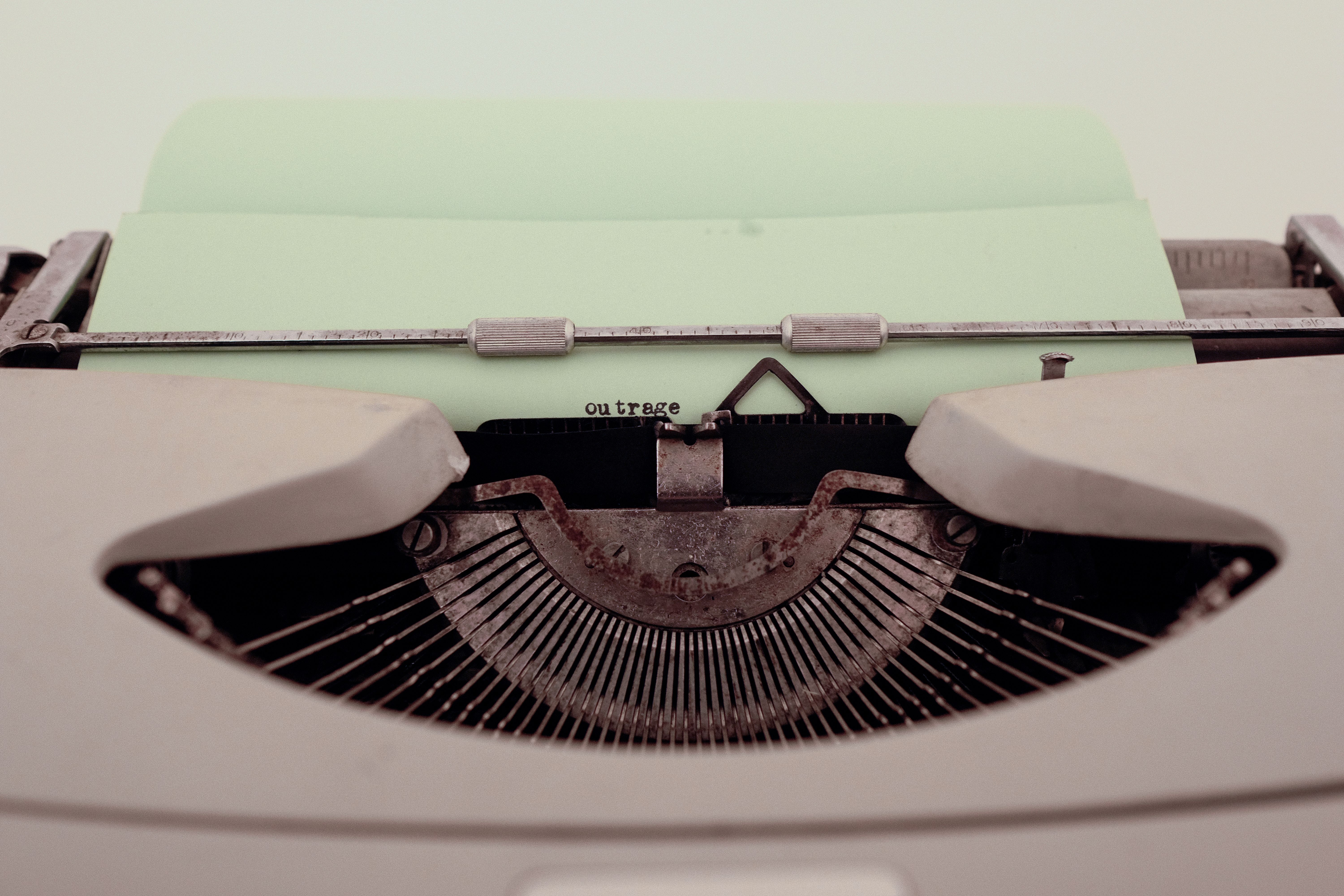 Detail from: Htein Lin, 'Special Court (typewriter)', 2012/2023. Adjusted typewriter. Photo Iman Salem.
