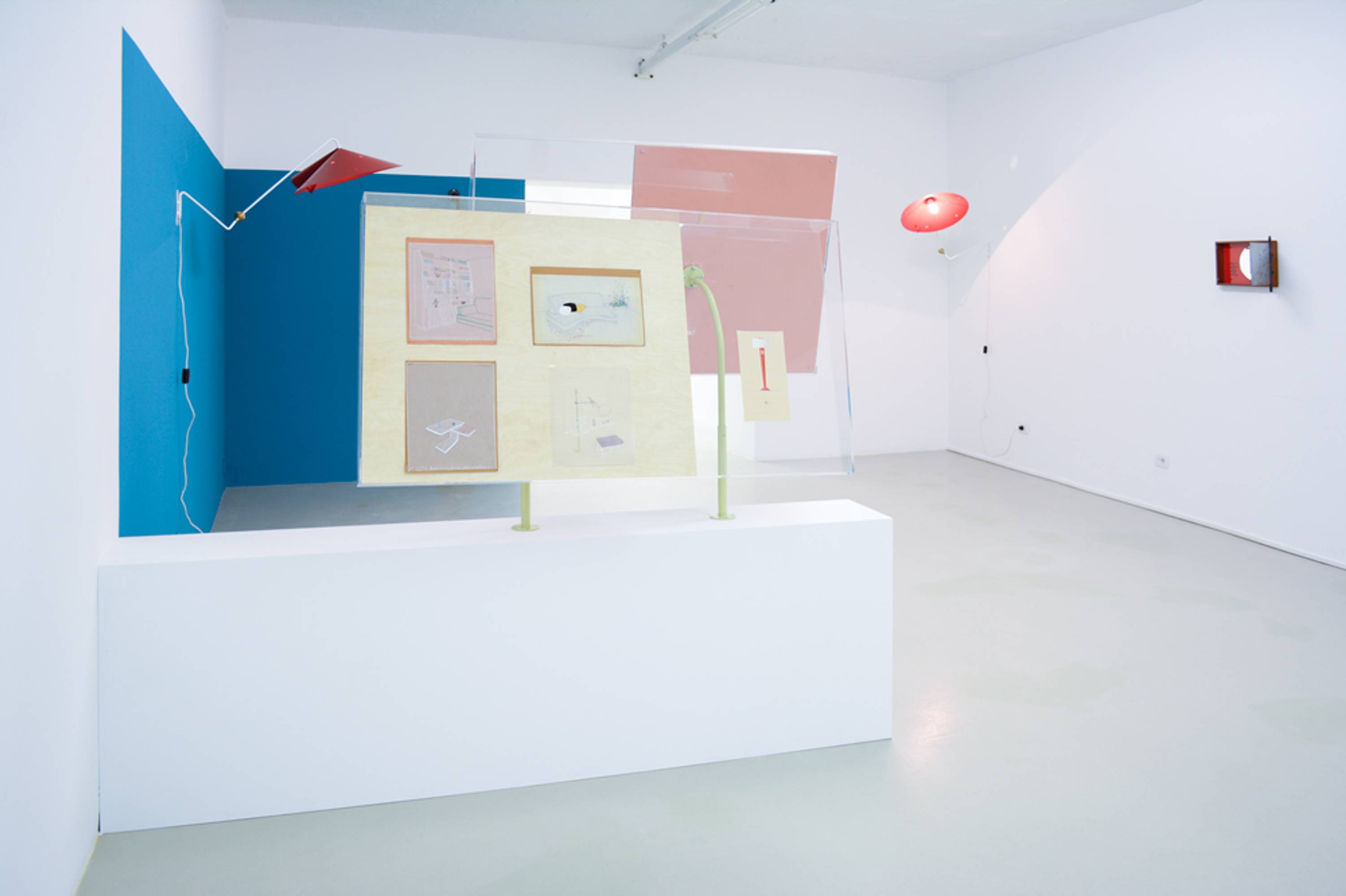 Janette Laverrière in collaboration with Nairy Baghramian, installation view, 2014. Courtesy of the artists and Silberkuppe Berlin, photo by aneres