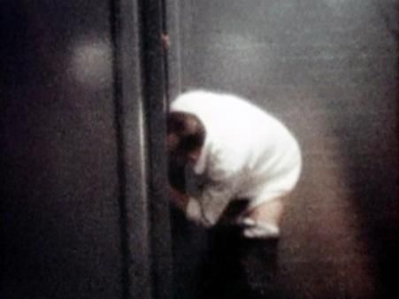 William E. Jones, still from Tearoom, 1962/2007, 16mm film transferred to video, colour, silent, 56 minutes Courtesy the artist and David Kordansky Gallery, Los Angeles