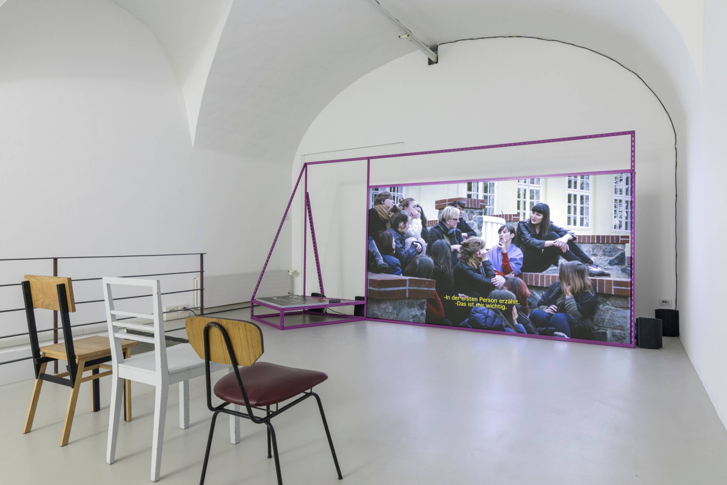 Alex Martinis Roe, To Become Two, installation of the exhibition at ar/ge kunst, ©ar/ge kunst, Bolzano, Foto Tiberio Sorvillo, 2017