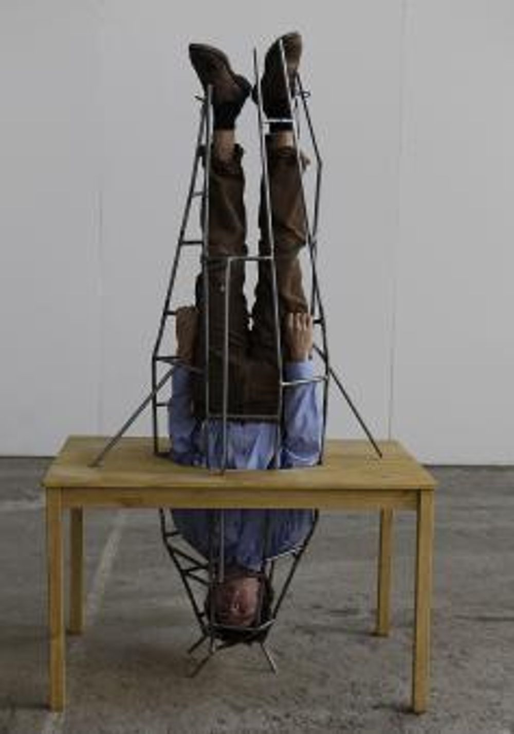 Eva Kot’átková, House arrest 1, Table object, 2009 Courtesy the artist