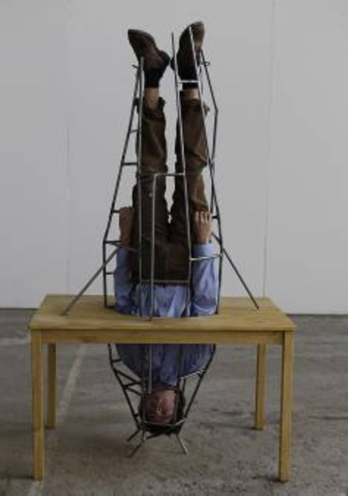 Eva Kot’átková, House arrest 1, Table object, 2009 Courtesy the artist