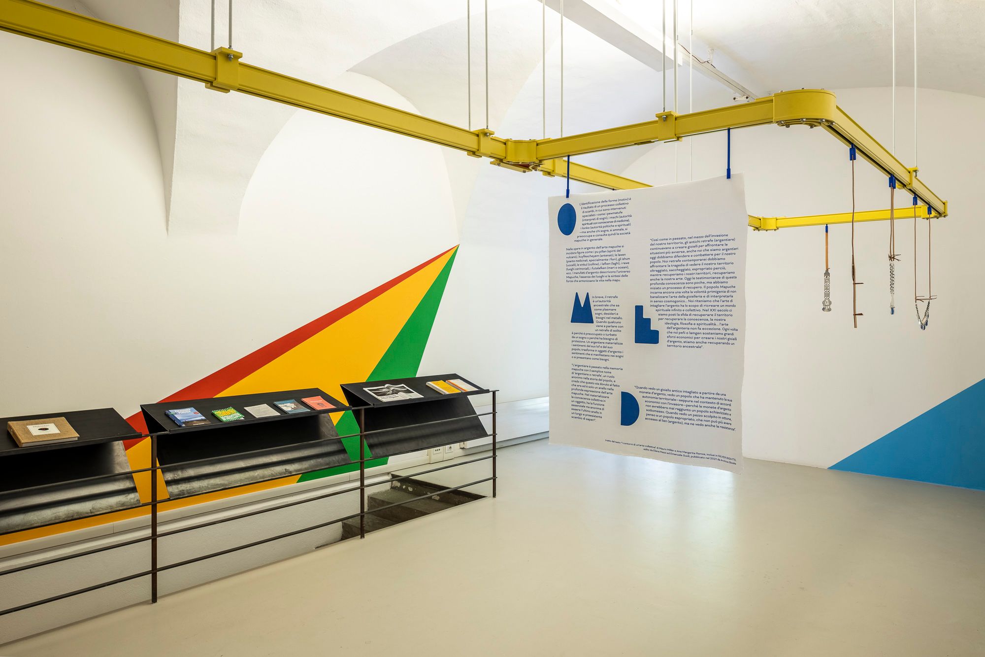 Silver Rights, Elena Mazzi, in dialogue with Mauro Millán exhibition view, ©ar/ge kunst, photo Tiberio Sorvillo, 2021