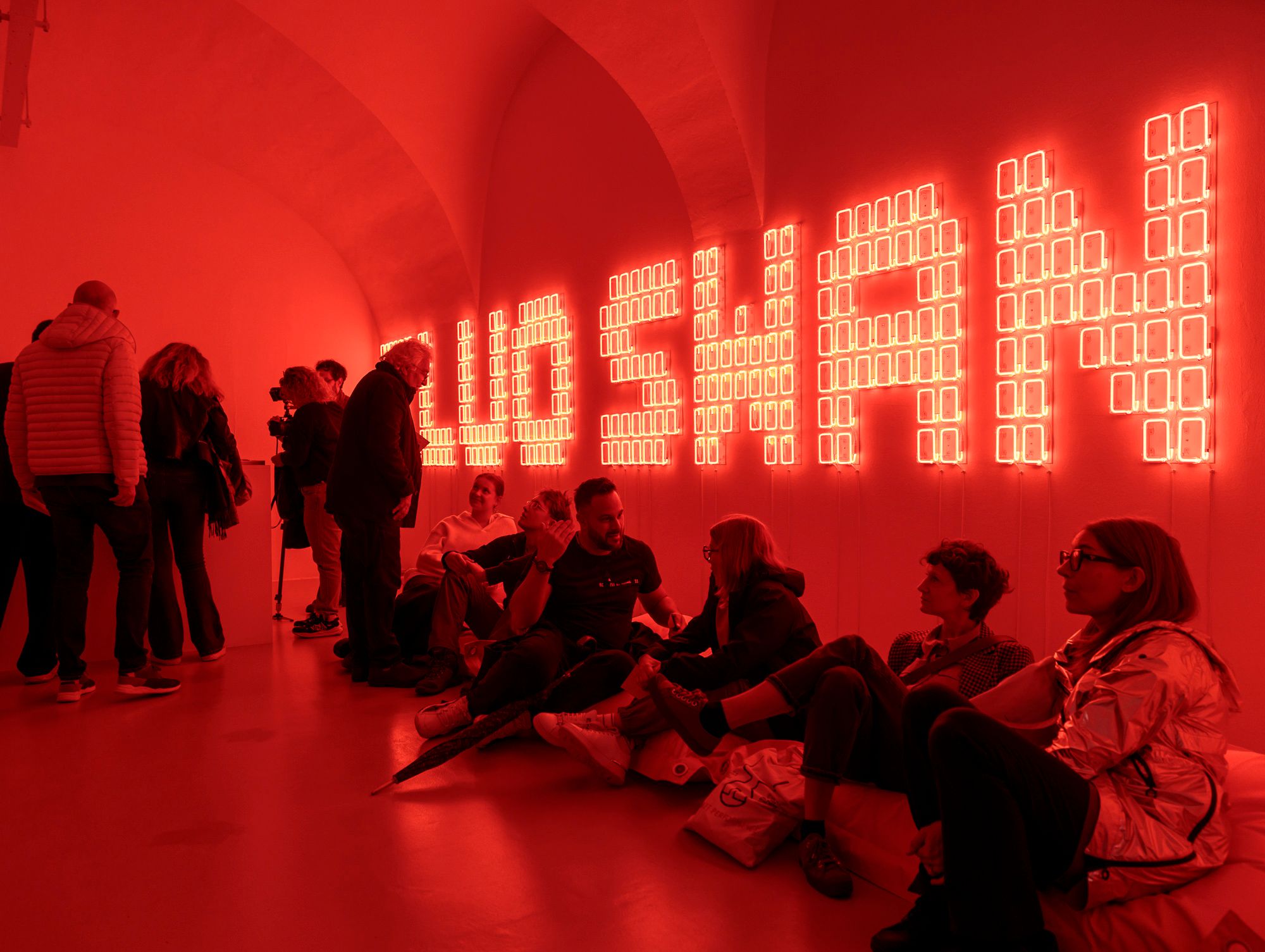 The Fluo Swan, Anna Scalfi Eghenter, exhibition view, Ar/Ge Kunst (2024), ph.Tiberio Sorvillo