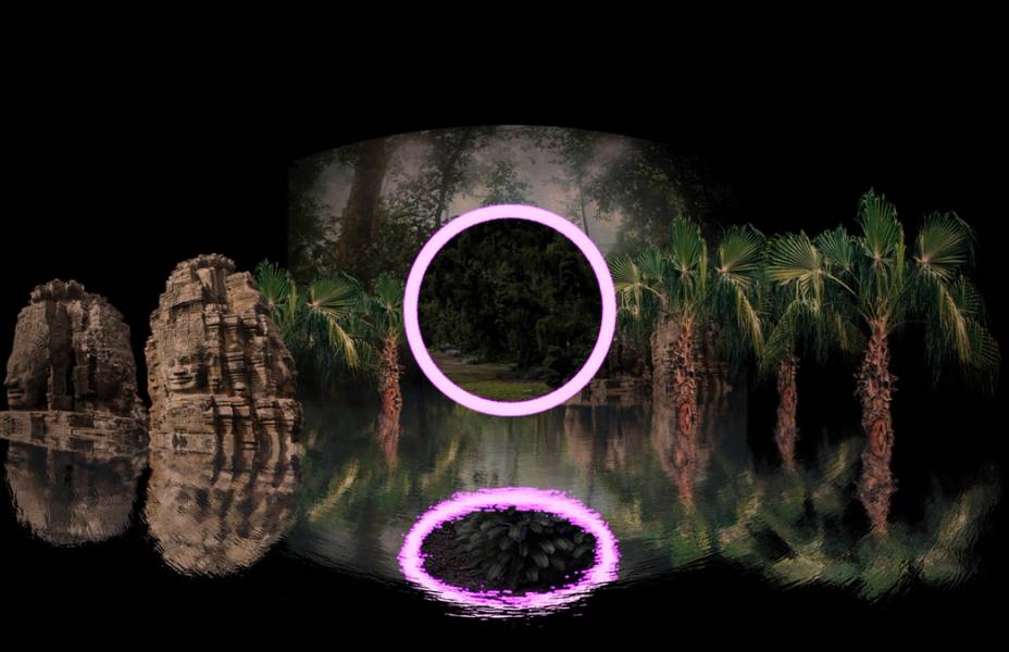 Ho Tzu Nyen, R for Resonance, 2019
Installation with VR 360-degree video, ambisonic sound through headphones, single-channel HD video projection, 5-channel sound, dimensions variable.
Co-produced by Sharjah Art Foundation, Rockbund Art Museum Shanghai and Edouard Malingue Gallery
Courtesy of the Artist and Edouard Malingue Gallery