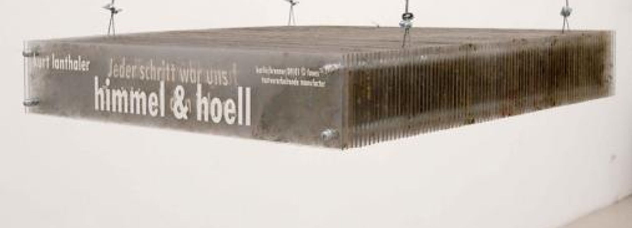 Exhibition view, himmel&höll, 2003