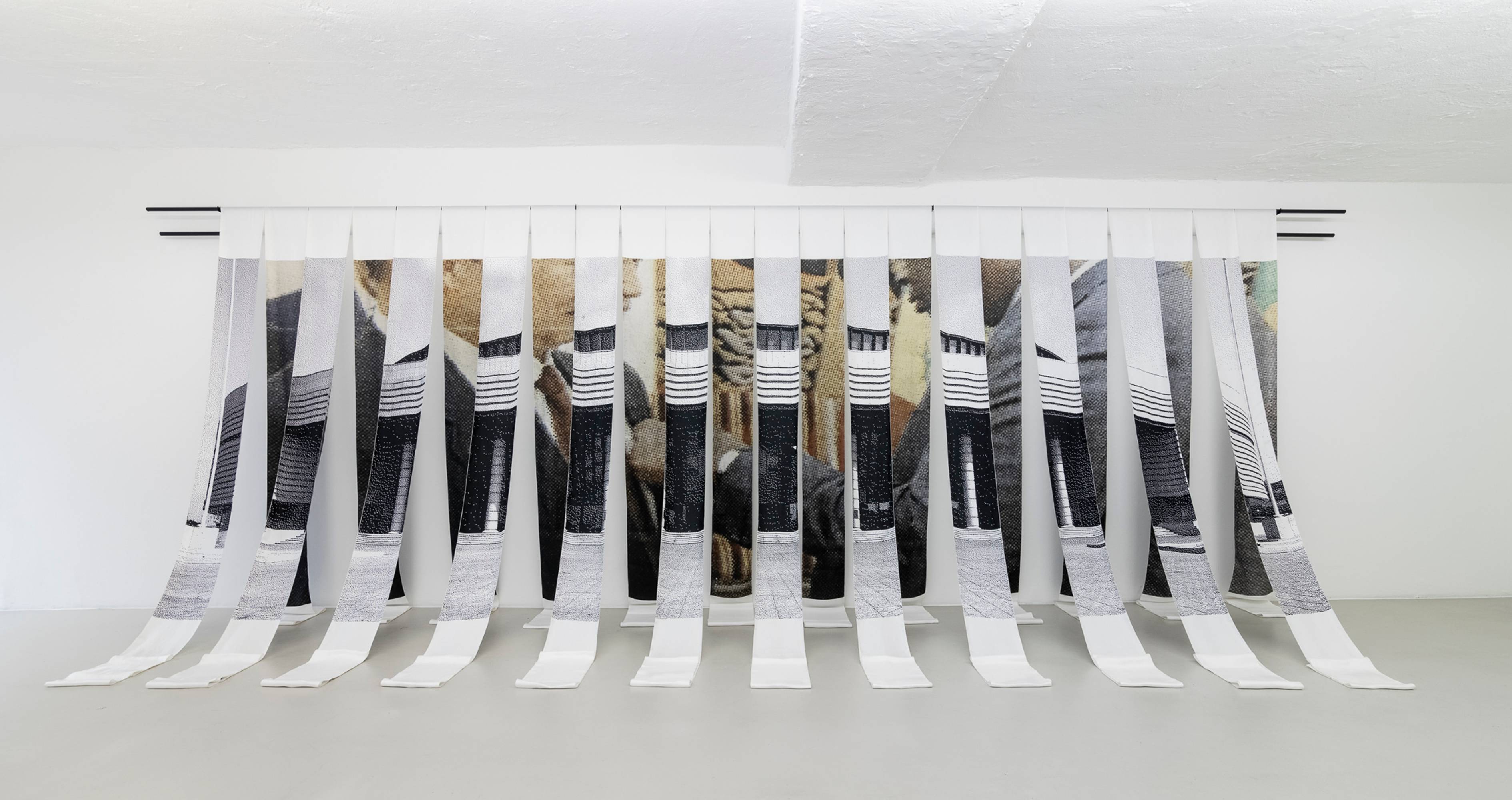 Adji Dieye, Cultura persa e imparata a memoria, exhibition view, ©ar/ge kunst, photo Tiberio Sorvillo, 2022