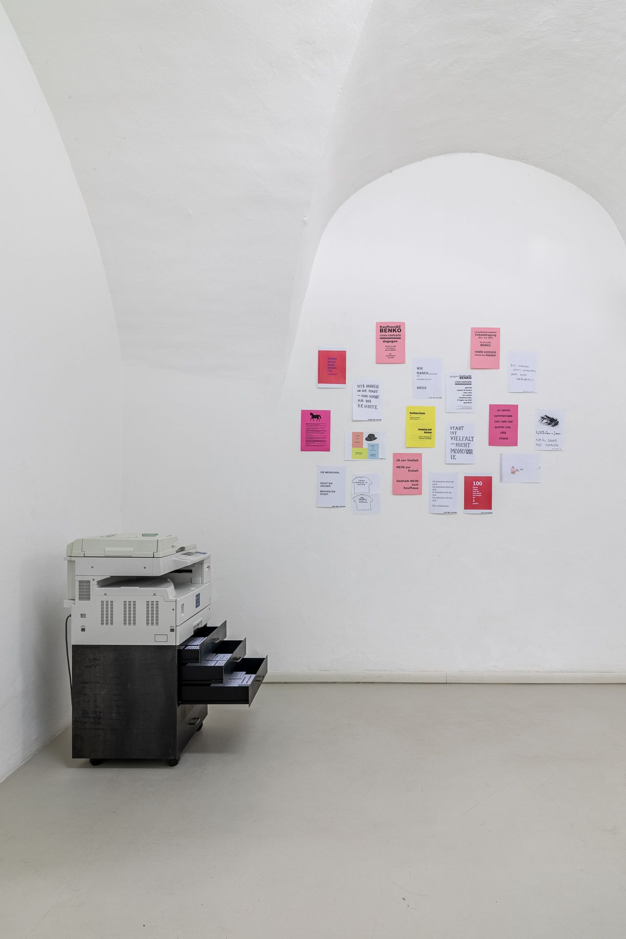 Christoph Mayr Fingerle, Architect, exhibition view, ©ar/ge kunst, photo Luca Guadagnini, 2021