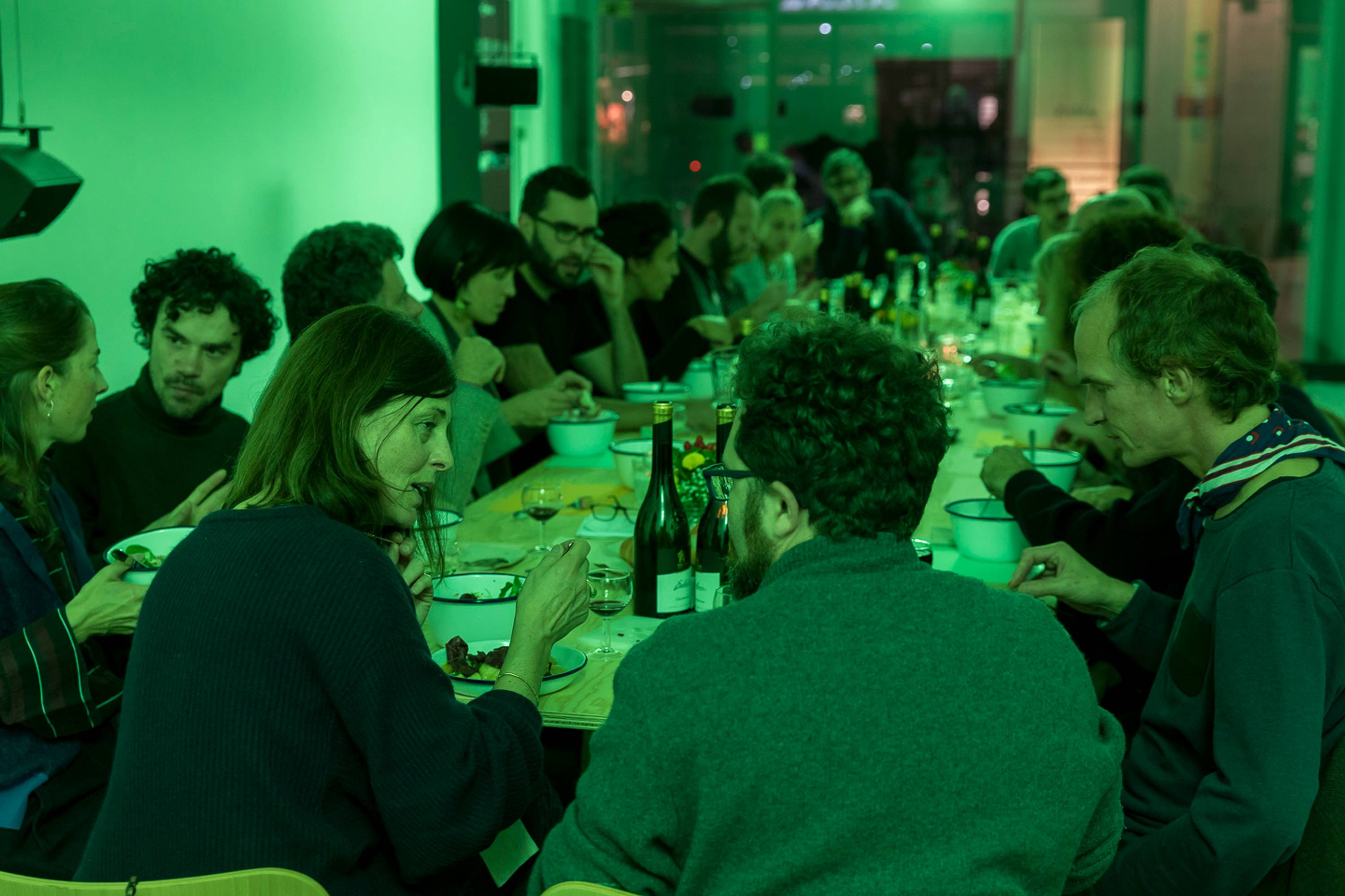 Lorenzo Pezzani, Talk and ar/ge kunst dinner, © ar/ge kunst. Foto: Luca Guadagnini