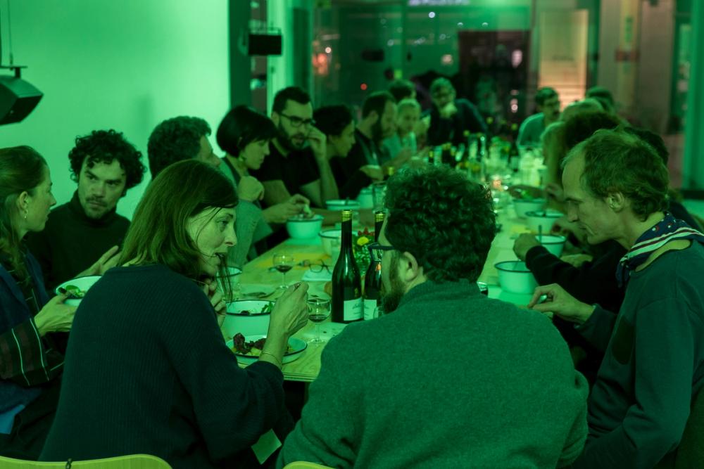 Lorenzo Pezzani, Talk and ar/ge kunst dinner, © ar/ge kunst. Foto: Luca Guadagnini