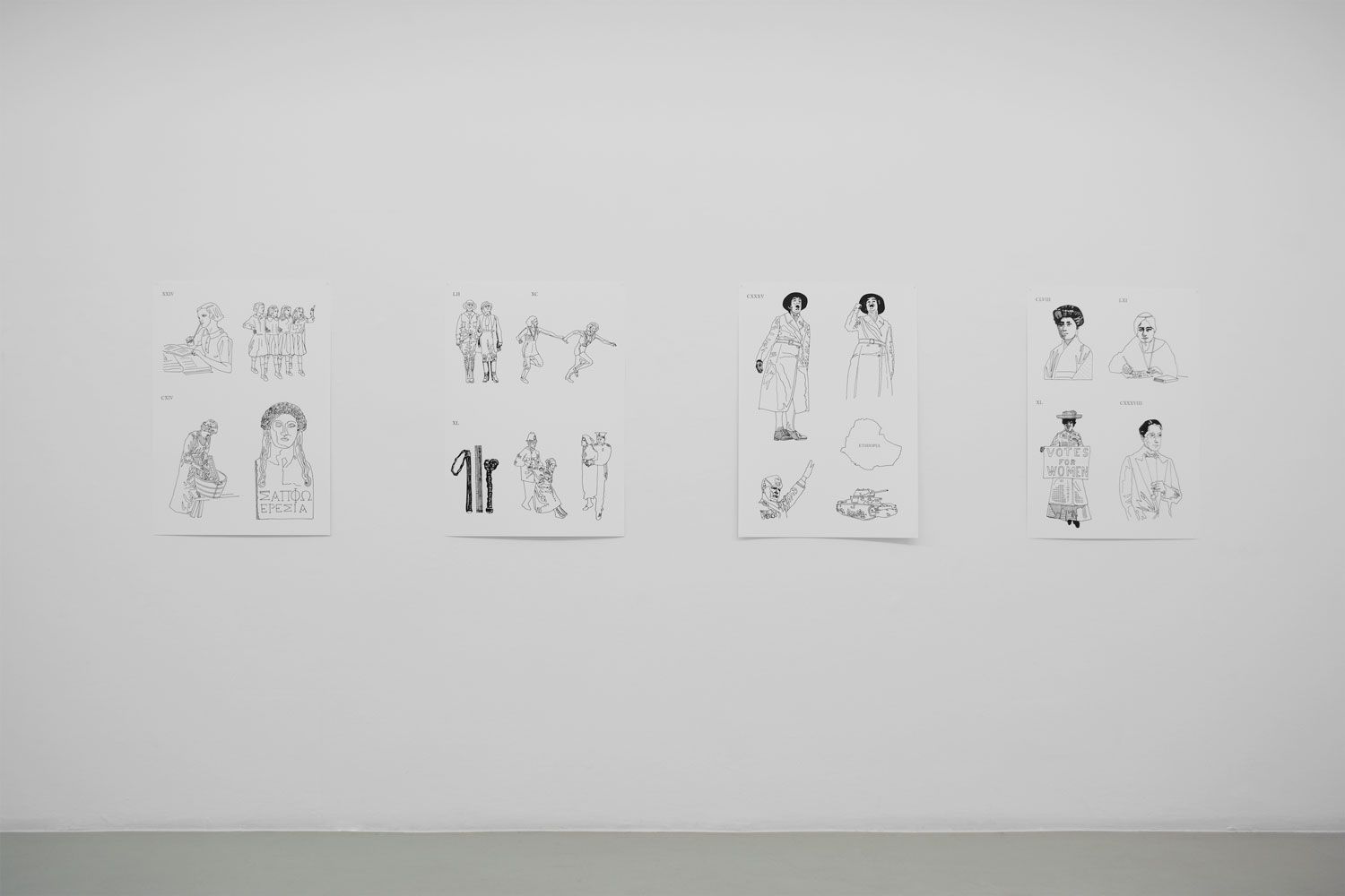 Olivia Plender, Many Maids Make Much Noise, Exhibition view at ar/ge kunst Bolzano, Foto aneres,2015