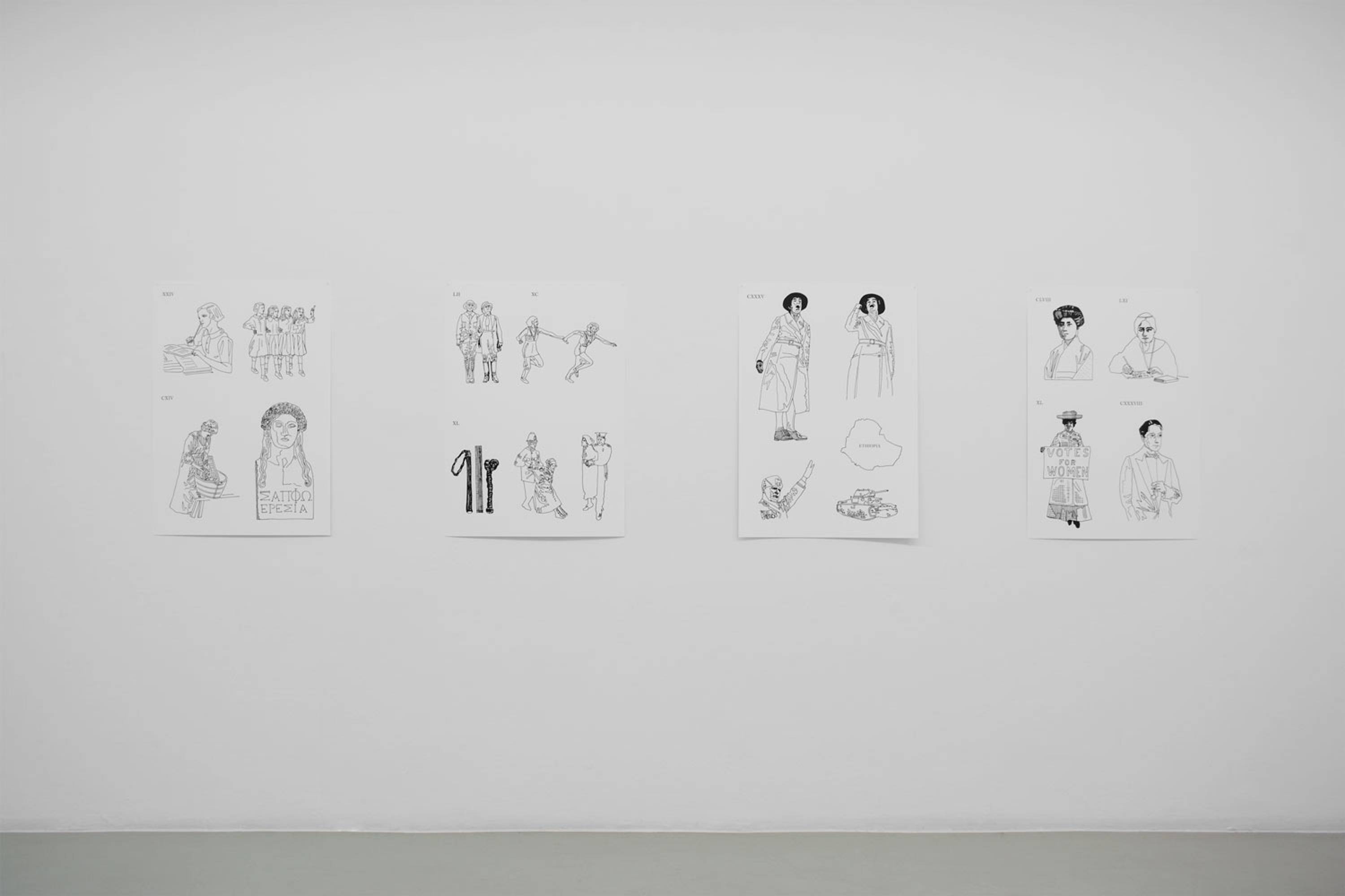 Olivia Plender, Many Maids Make Much Noise, Exhibition view at ar/ge kunst Bolzano, Foto aneres,2015