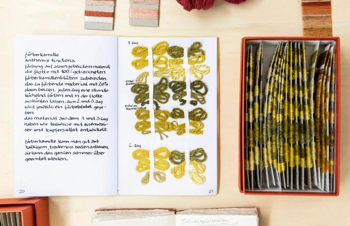 ©ar/ge kunst, Foto Tiberio Sorvillo, 2019  SAVOIR-VIVRE #4
DYEING WORKSHOP
08.11.2019, 6–8 pm
with master weaver and plant dye practitioner Cornelia Larcher and artist Romy Rüegger and textile designer Kira Kessler in attendance
Curated by Simone Mair