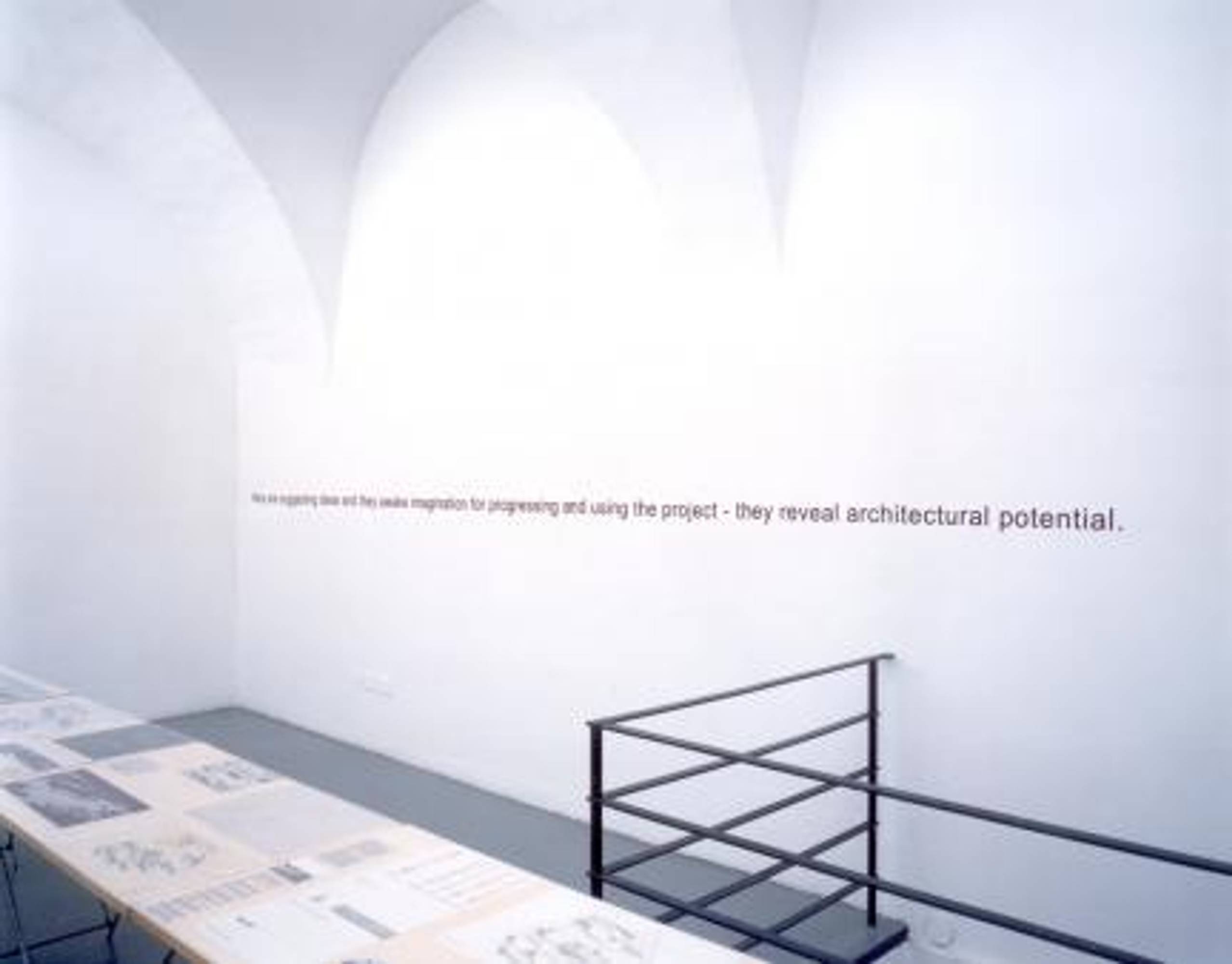 Exhibition view, Outside-in, 2000