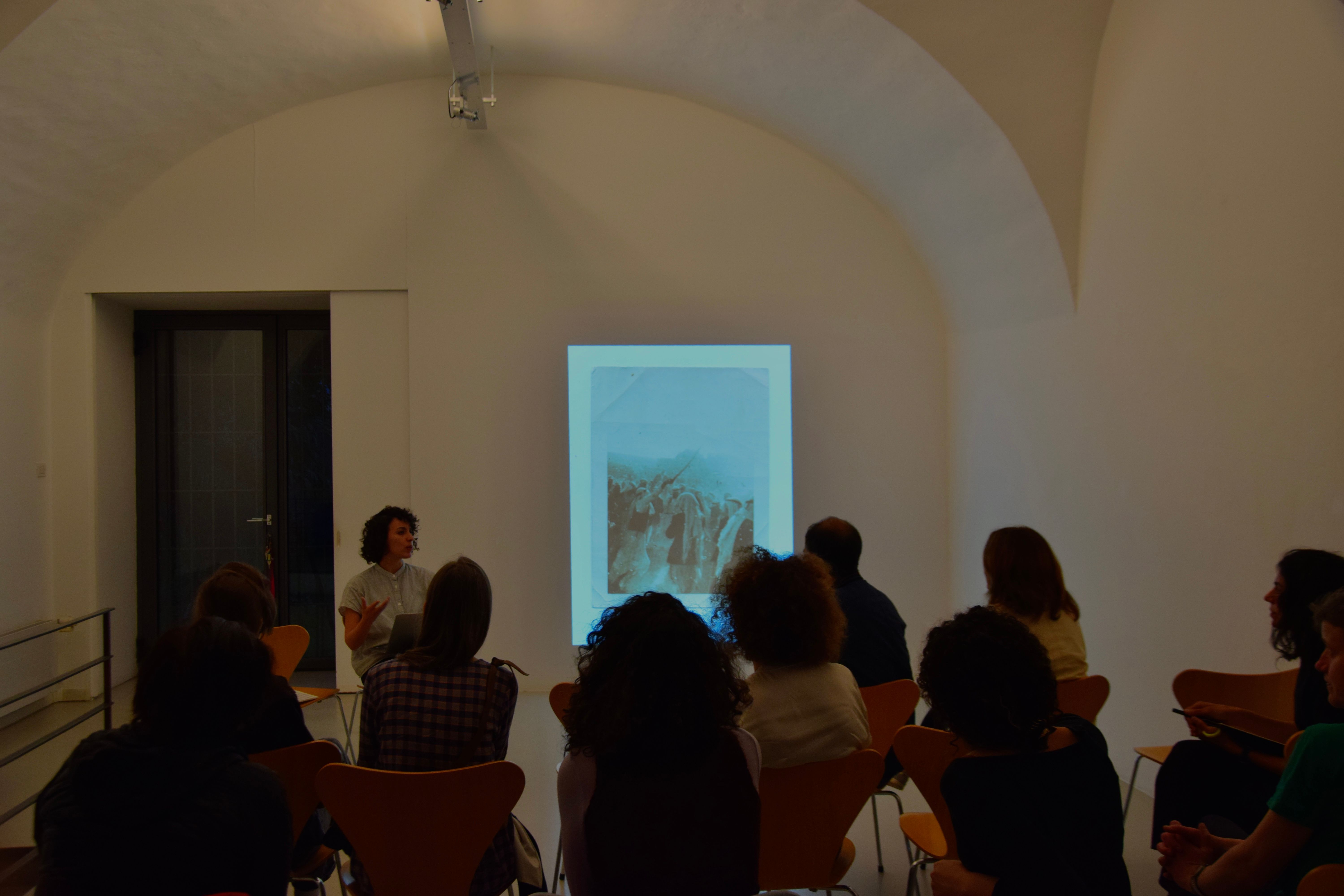 Screening and Talk. Noor Abed. Photo Greta Martina