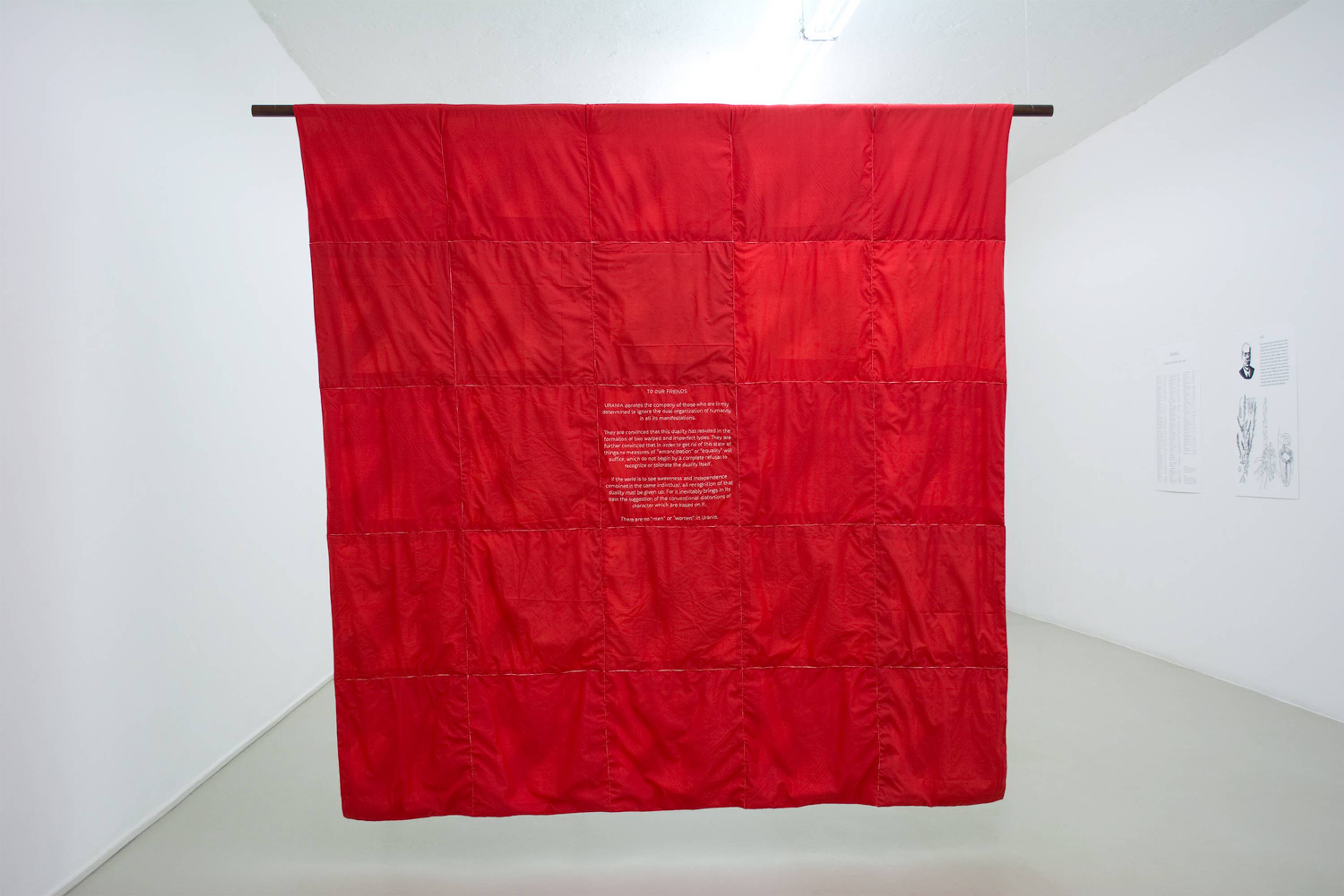 Olivia Plender, Many Maids Make Much Noise, Exhibition view at ar/ge kunst Bolzano, Foto aneres,2015