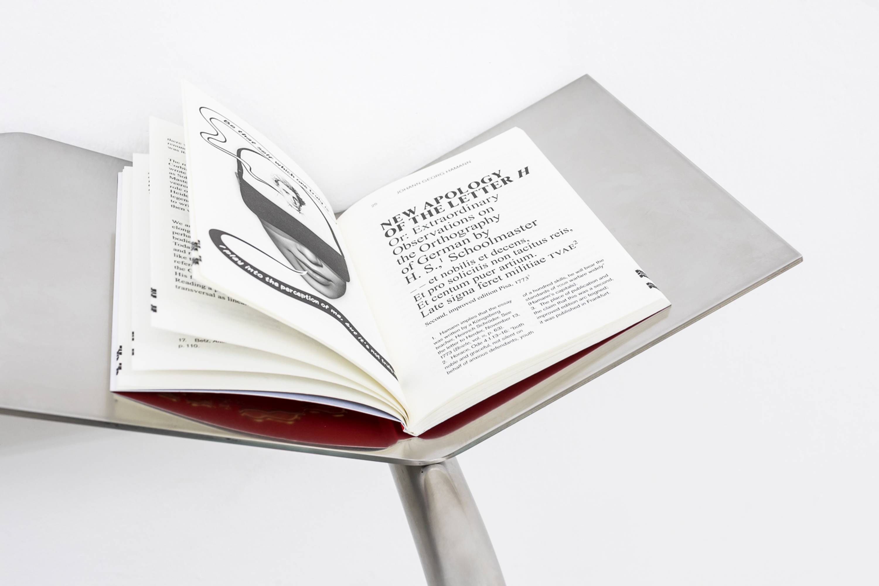 Slavs and Tatars, Underage Page (Extended Turquoise), 2018, Installation view; ©ar/ge kunst, photo by Tiberio Servillo, 2018; ; courtesy the artist, Kraupa-Tuskany Zeidler, Berlin