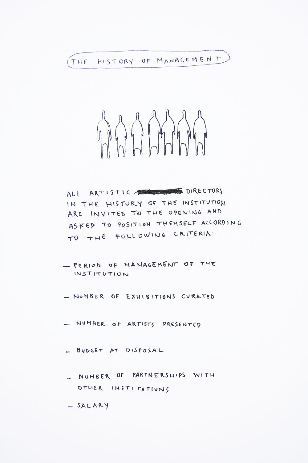 The History of Management,  from the Spatial Dispositions Series, Aldo Giannotti, ar/ge kunst, Bozen/Bolzano 2015photo aneres