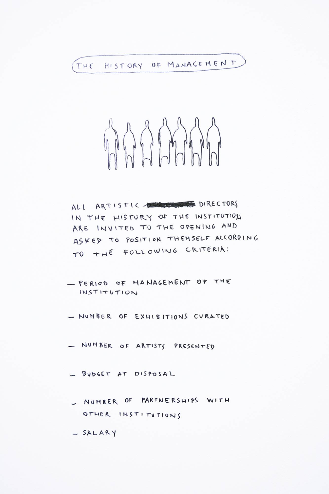 The History of Management, from the Spatial Dispositions Series, Aldo Giannotti, ar/ge kunst, Bozen/Bolzano 2015photo aneres