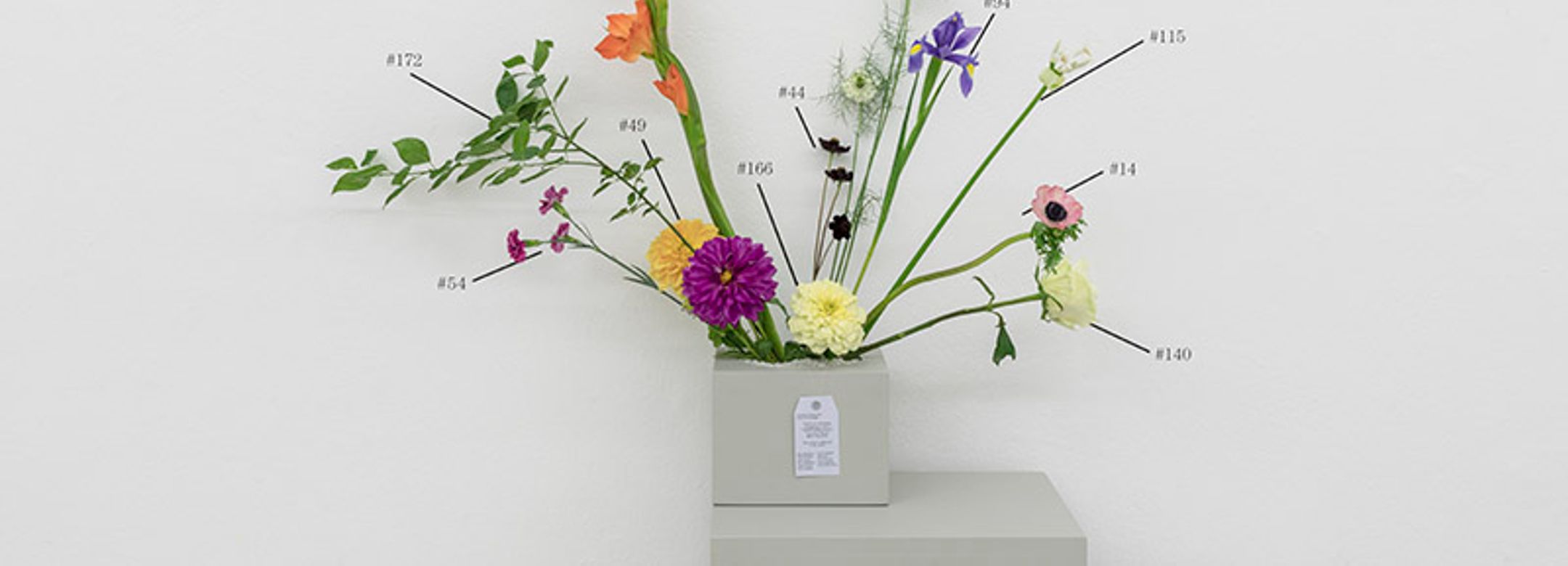 Natalie Czech - A critic’s bouquet by Övül O. Durmusoglu for Flowers are Documents – Arrangement I, 2017, foto GuadagninI e Sorvillo ©ar/ge kunst.