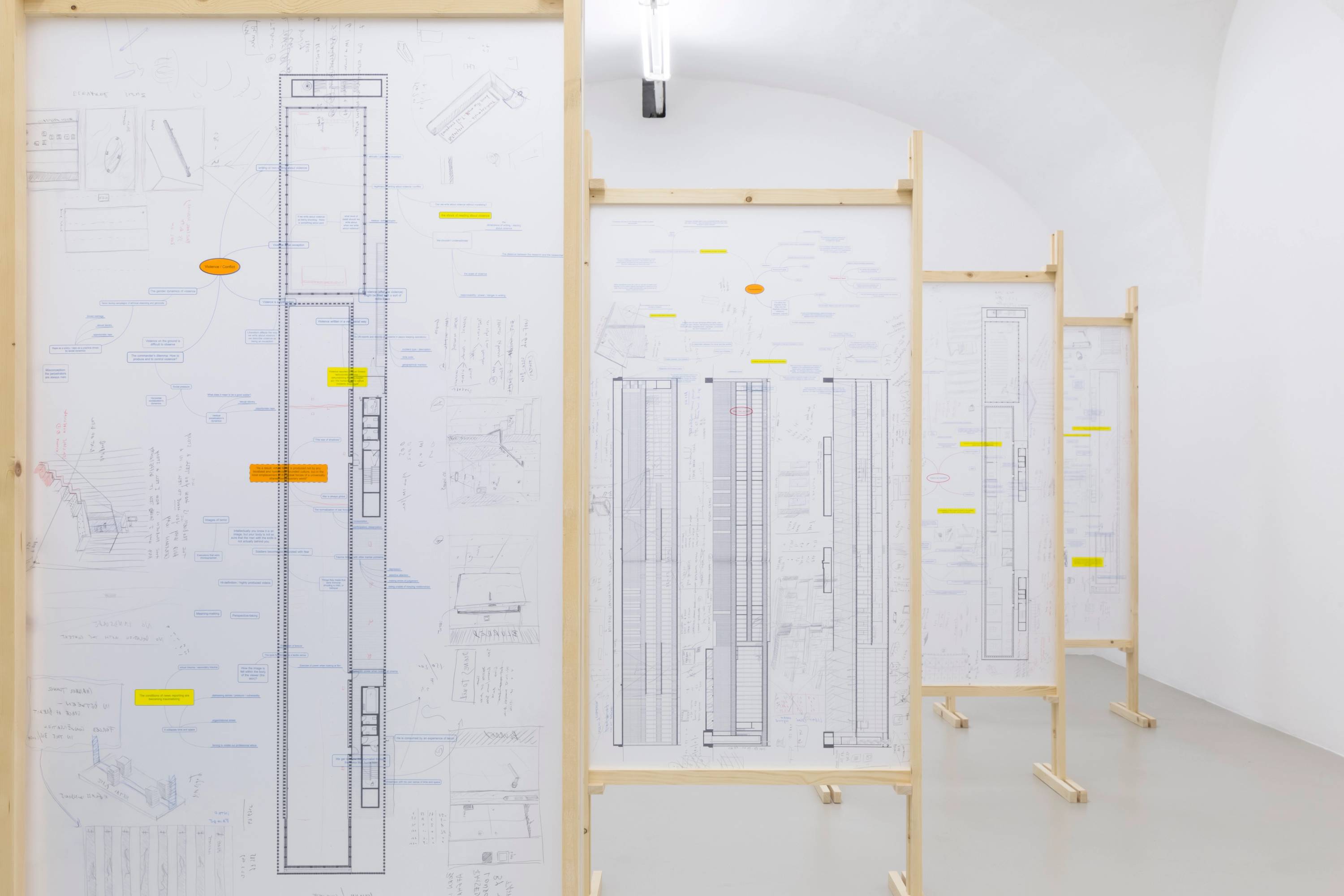 Elisa Caldana and Diego Tonus, Topography of Terror, Installation View at ar/ge kunst. Photo Guadagnini, 2017 ©argekunst, Bolzano