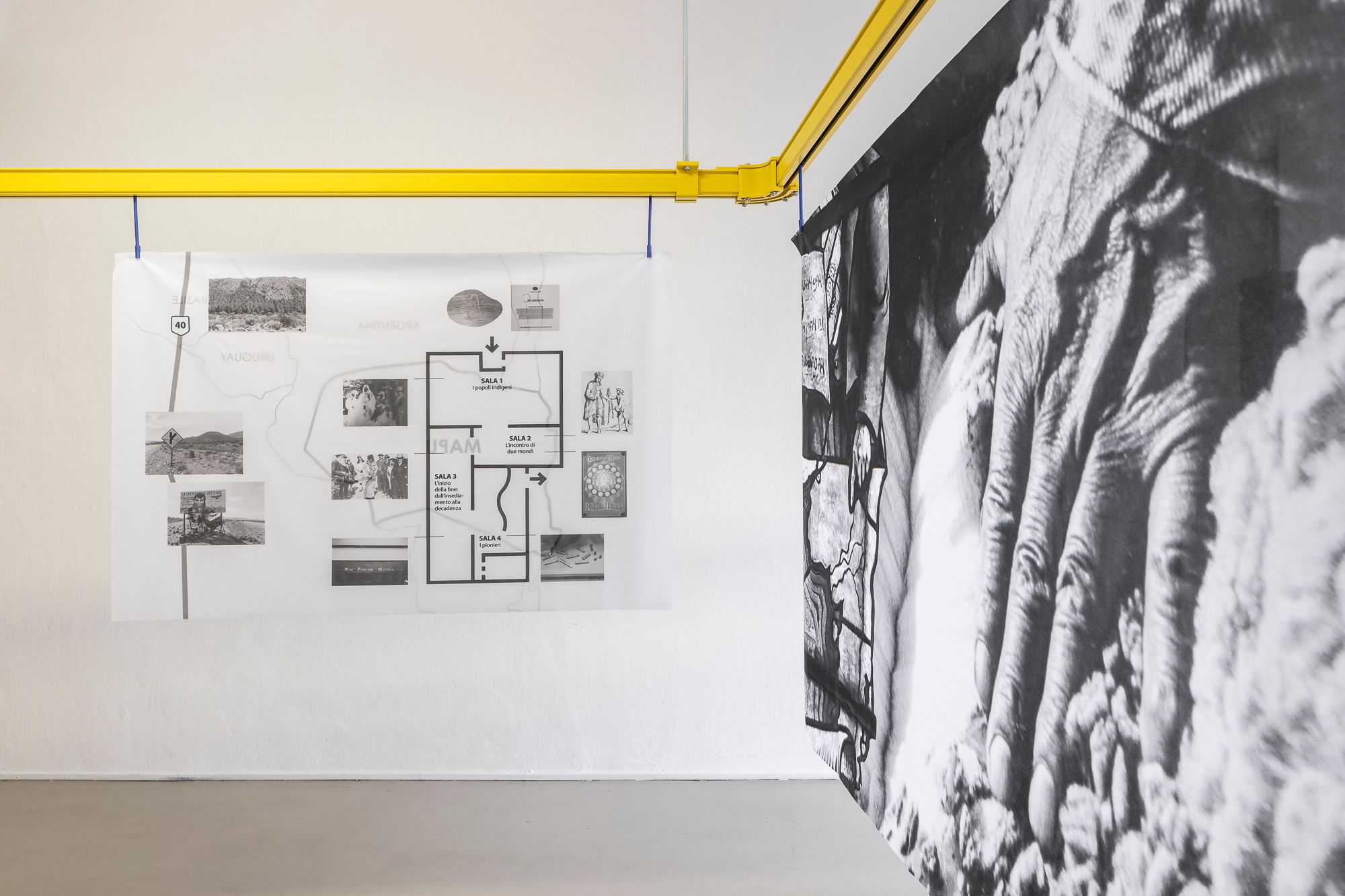 Silver Rights, Elena Mazzi in dialogue with Eduardo Molinari, exhibition view, ©ar/ge kunst, photo Tiberio Sorvillo, 2021