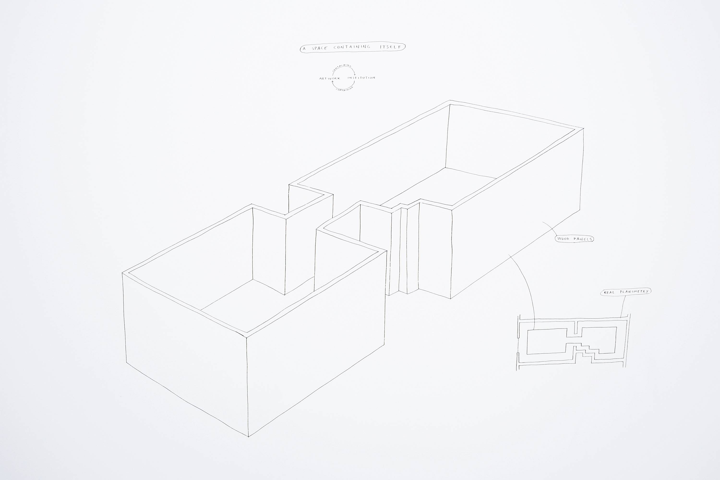 A Space Containing Itself, from the Spatial Dispositions Series, Aldo Giannotti, ar/ge kunst, Bozen/Bolzano 2015photo aneres
