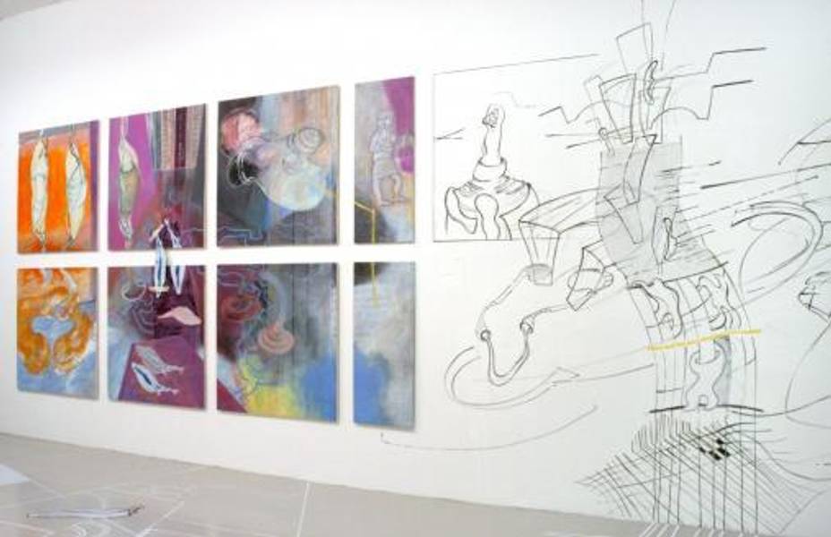 Exhibiton view, Brigitte Mahlknecht, 2004