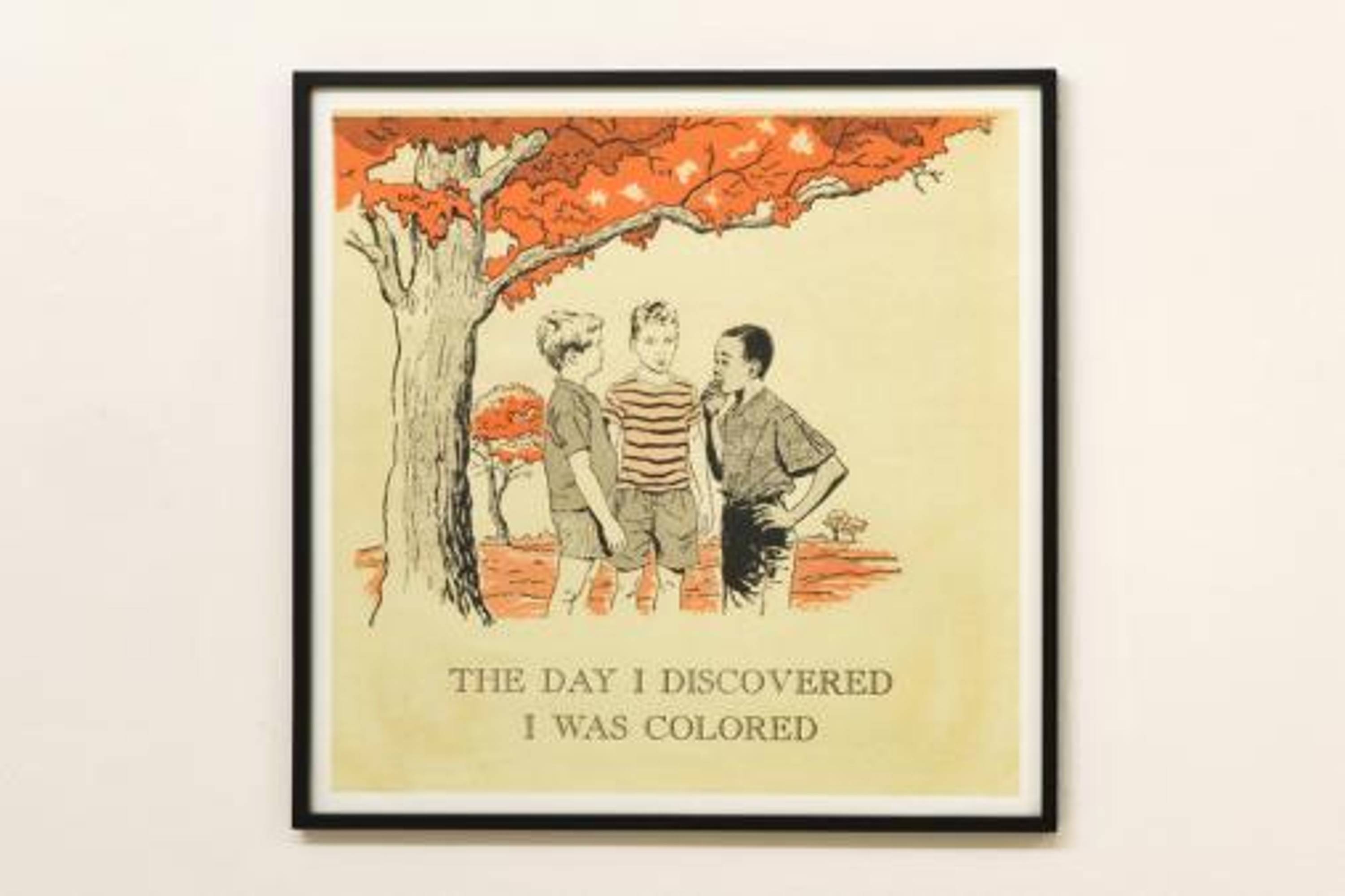 Exhibition view, Hank Willis Thomas, The Day I Discovered I was Colored, 2009 Courtesy the artist and Jack Shainman Gallery, New York Photo: M. Pardatscher