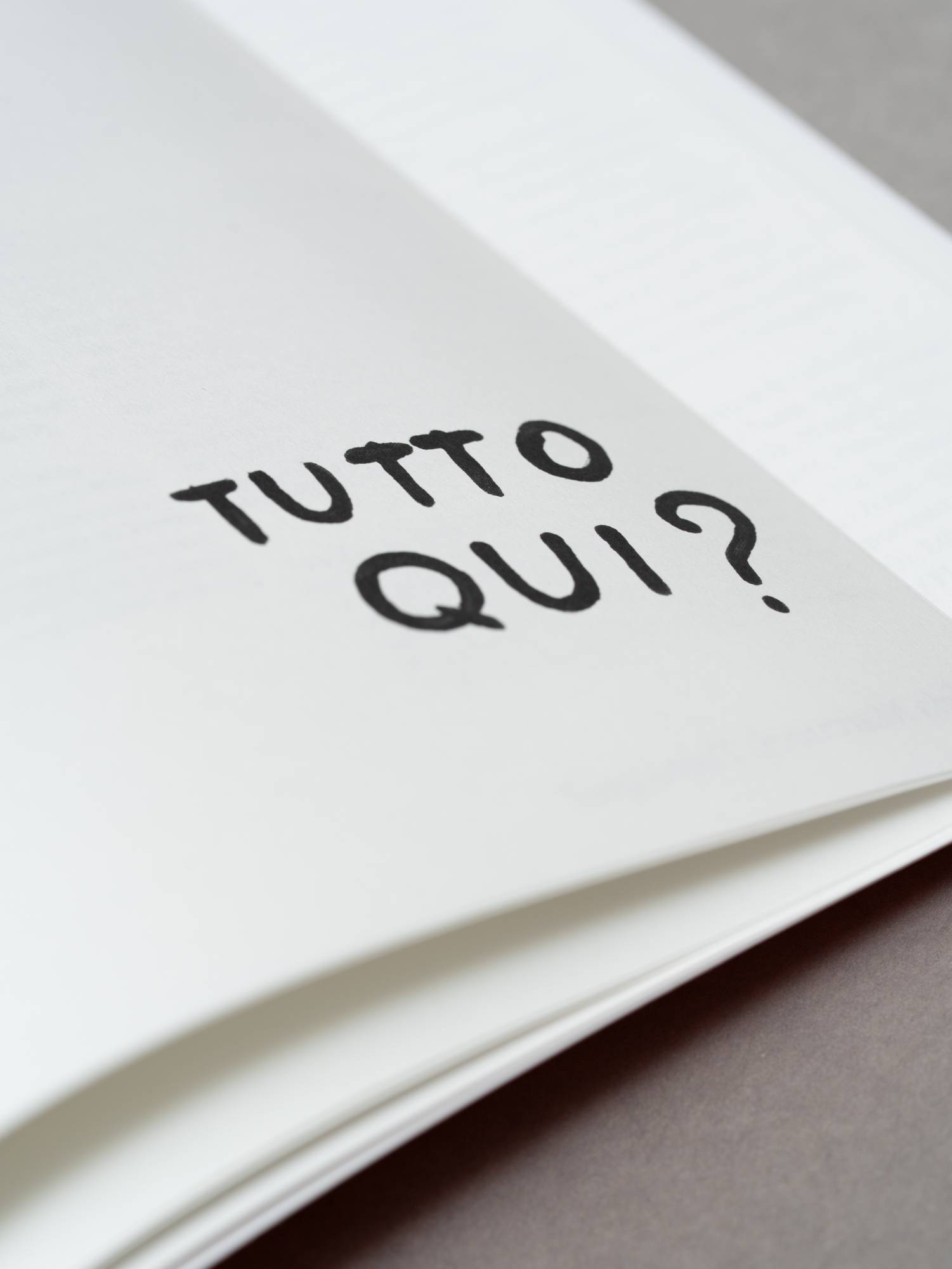 Lucia Marcucci. Tutto qui? Foto: Giacomo Bianco.