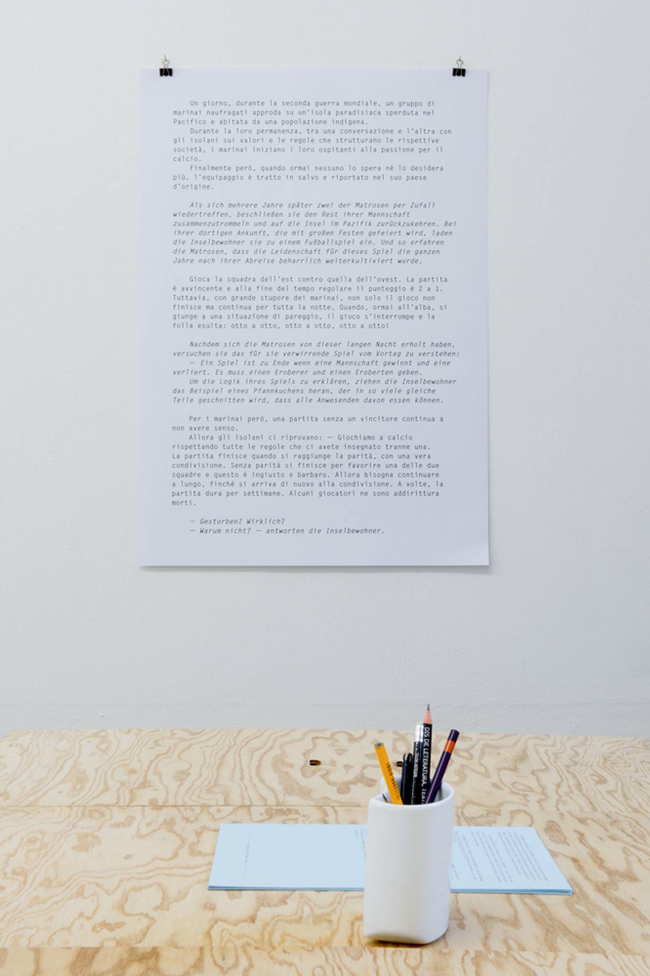 Brave New Alps & Paolo Plotegher, What It Means to Win, 2014. Courtesy of the artist, photo by snares 2014