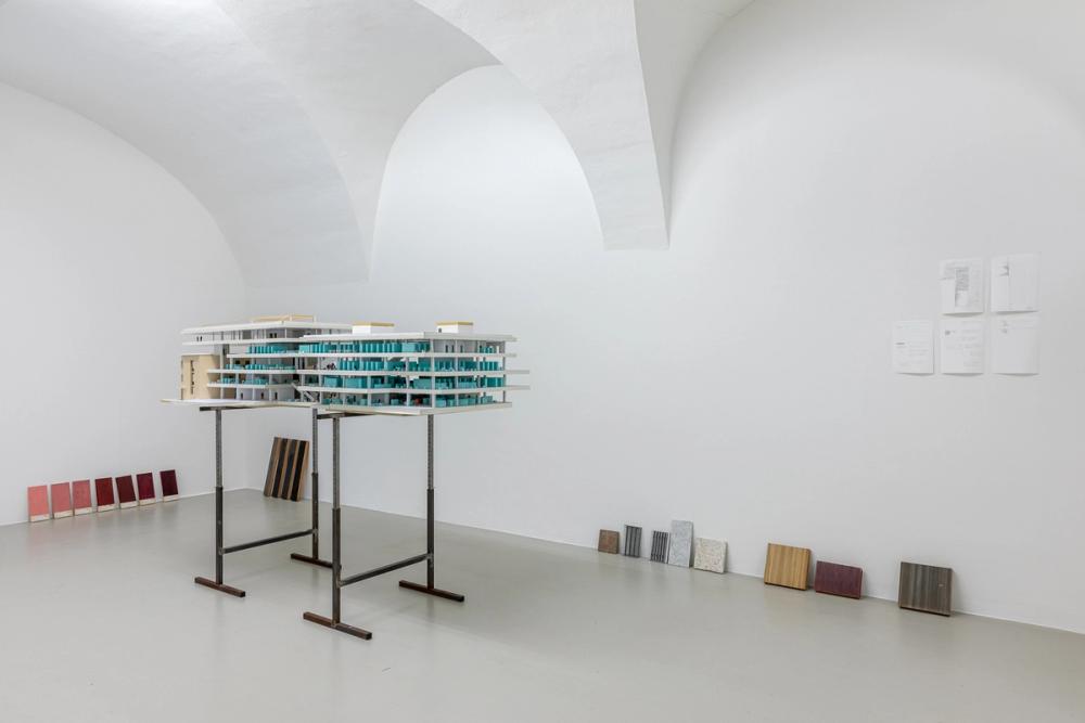 Christoph Mayr Fingerle, Architect, exhibition view, ©ar/ge kunst, photo Luca Guadagnini, 2021