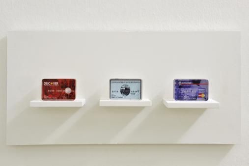 Exhibition view, Hank Willis Thomas, Afro American Express, 2007 Courtesy the artist and Jack Shainman Gallery, New York Photo: M. Pardatscher