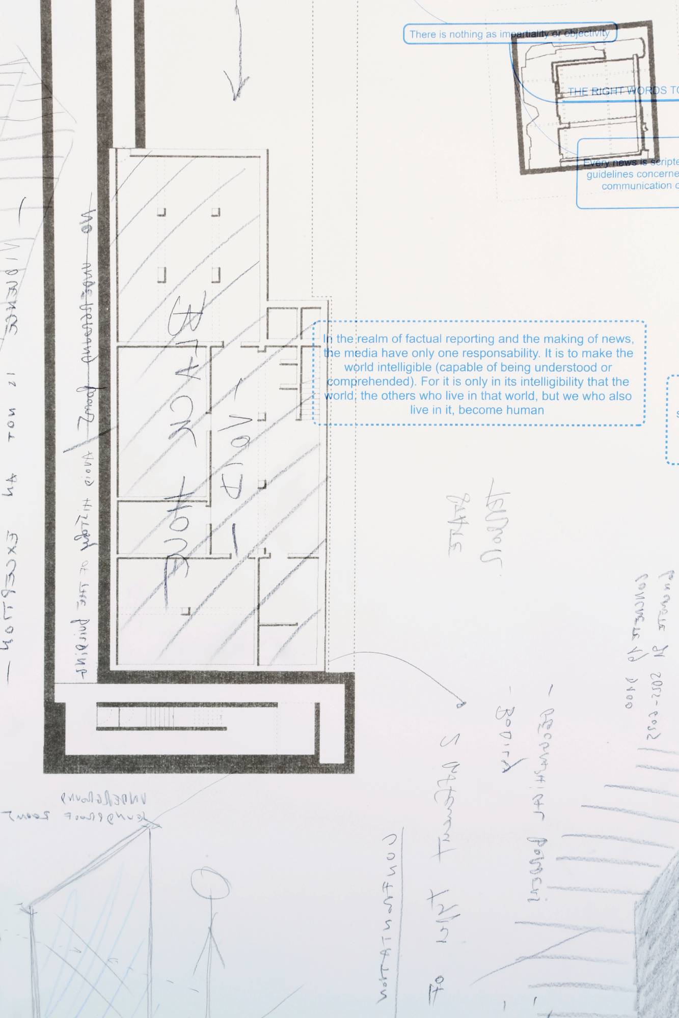 Elisa Caldana and Diego Tonus, Topography of Terror, detail of Mental Maps for Topography of Terror. Photo Guadagnini, 2017 ©argekunst, Bolzano