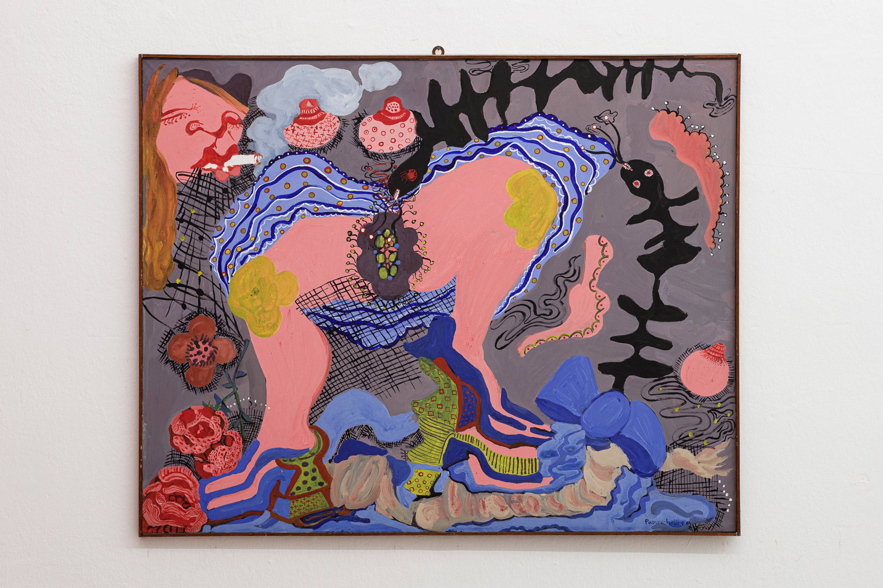 Senza titolo, 1969, acrilico su tela / Acryl auf Leinwand, 80x100cm, Courtesy Ilaria Guidobono Cavalchini.