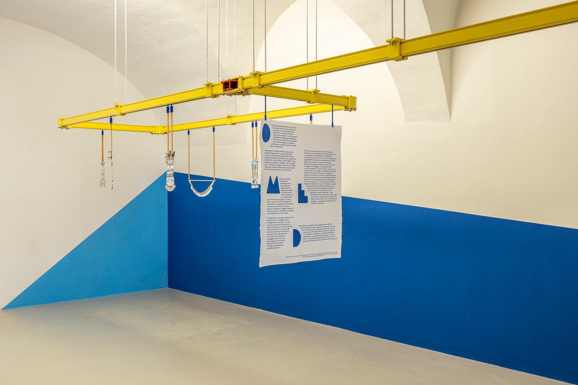 Silver Rights, Elena Mazzi, in dialogue with Mauro Millán exhibition view, ©ar/ge kunst, photo Tiberio Sorvillo, 2021