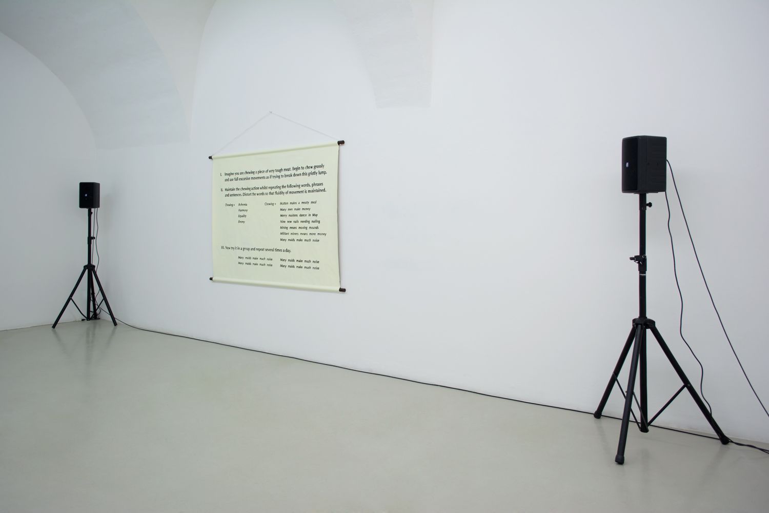 Olivia Plender, Many Maids Make Much Noise, Exhibition view at ar/ge kunst Bolzano, Foto aneres,2015