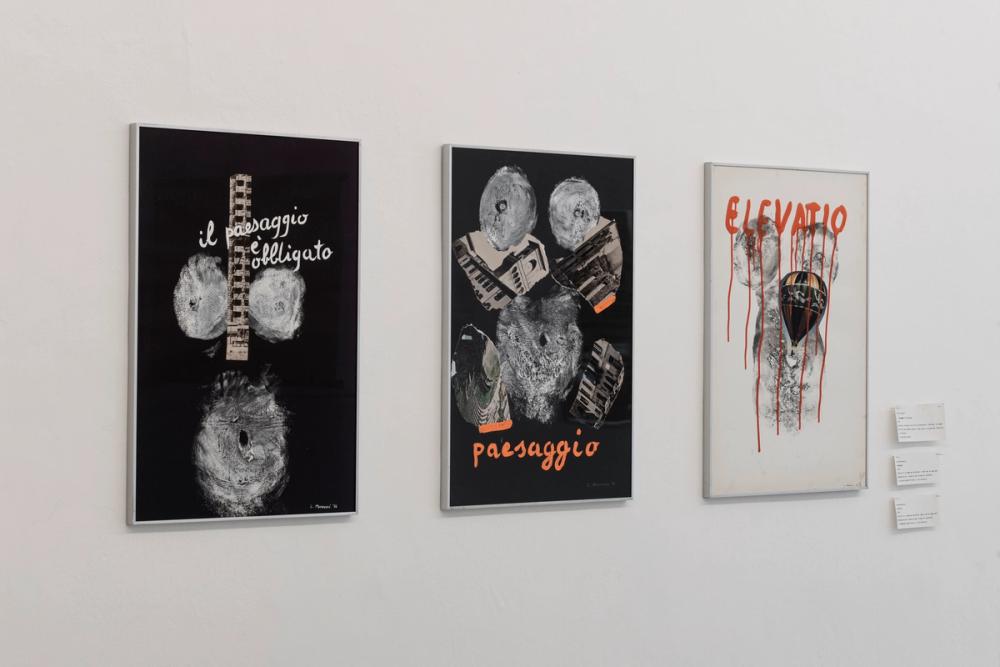 Lucia Marcucci, Il Paesaggio è obbligato (1976), Paesaggio (1972), Elevatio (1977) ©Tiberio Sorvillo