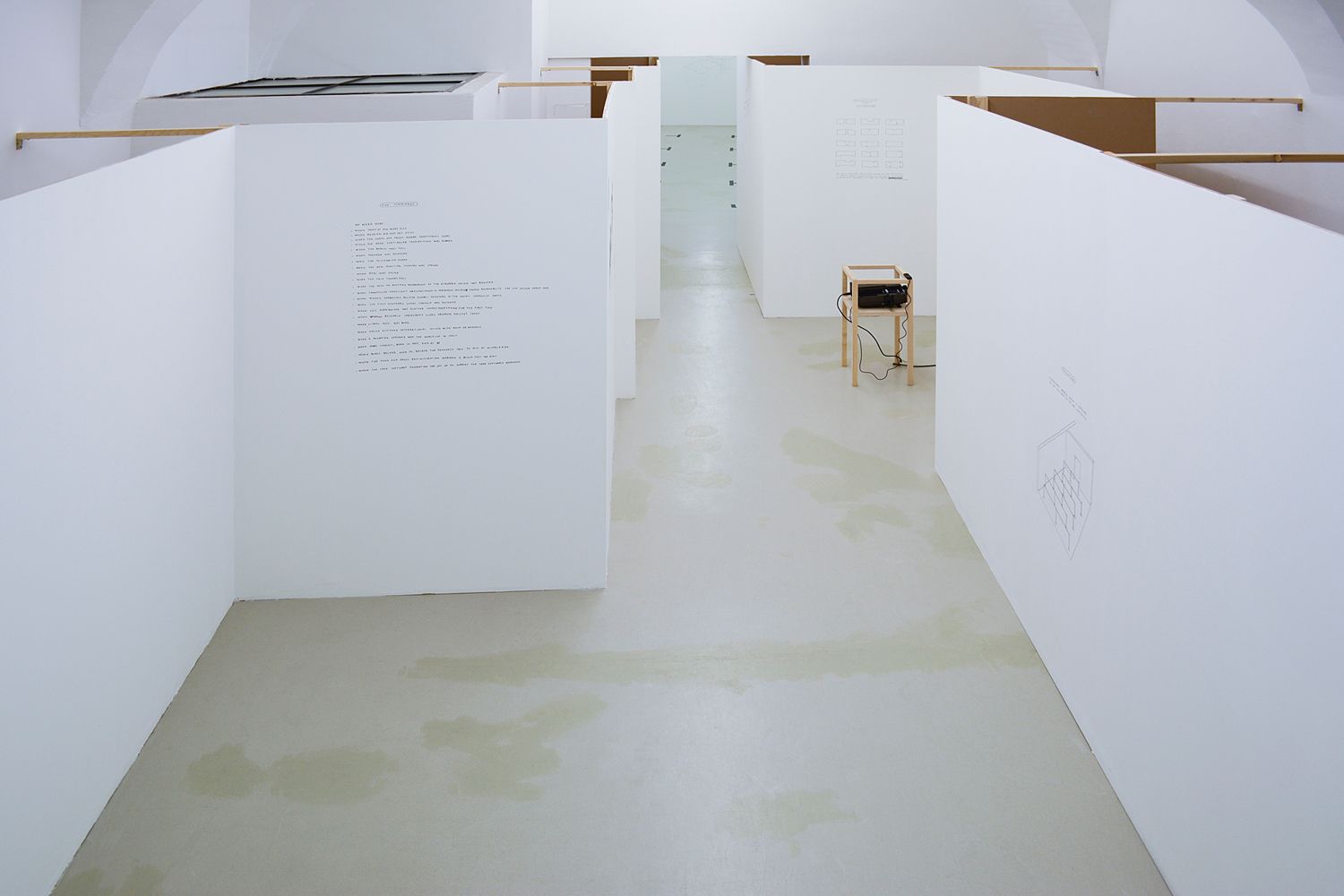 Spatial Dispositions, Aldo Giannotti, Installation View, ar/ge kunst, Bozen/Bolzano 2015photo aneres