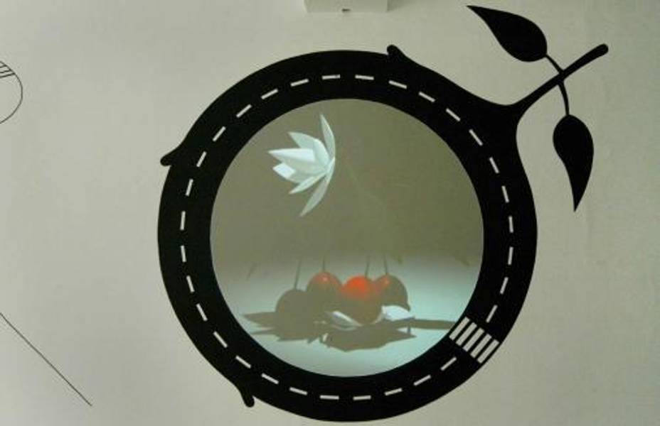 Exhibiton view, Yves Netzhammer, 2006