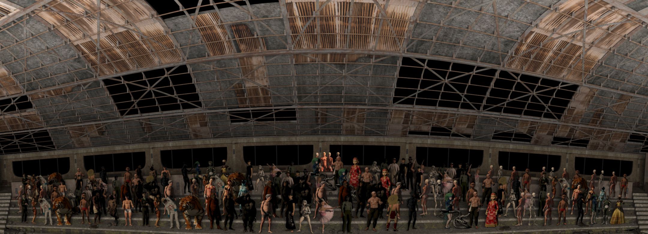 Ho Tzu Nyen, R for Resonance, 2019
Installation with VR 360-degree video, ambisonic sound through headphones, single-channel HD video projection, 5-channel sound, dimensions variable.
Co-produced by Sharjah Art Foundation, Rockbund Art Museum Shanghai and Edouard Malingue Gallery
Courtesy of the Artist and Edouard Malingue Gallery