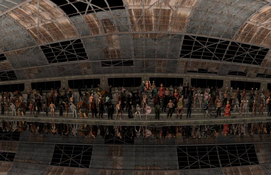 Ho Tzu Nyen, R for Resonance, 2019
Installation with VR 360-degree video, ambisonic sound through headphones, single-channel HD video projection, 5-channel sound, dimensions variable.
Co-produced by Sharjah Art Foundation, Rockbund Art Museum Shanghai and Edouard Malingue Gallery
Courtesy of the Artist and Edouard Malingue Gallery