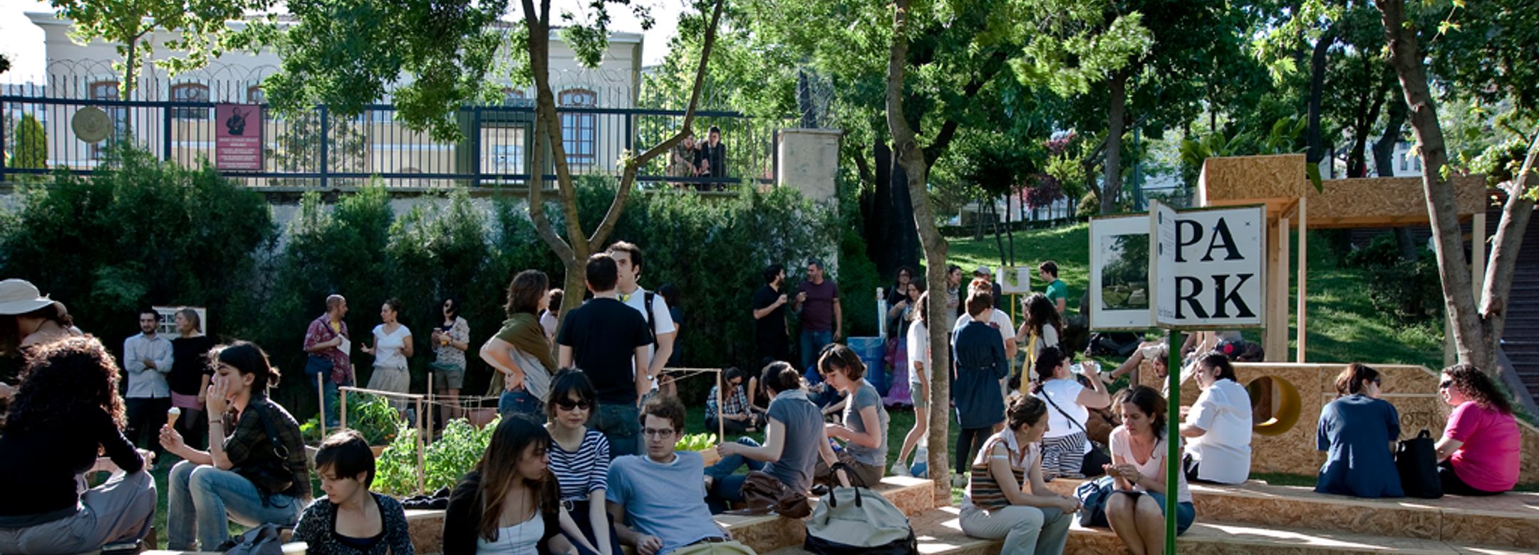 bir ihtimal with works by Nils Norman, Ceren Oykut, Sinek Sekiz, and the Park Collective. 2010. Photo: Laleper Aytek