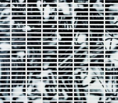 Exhibition view, Esther Stocker, 2004