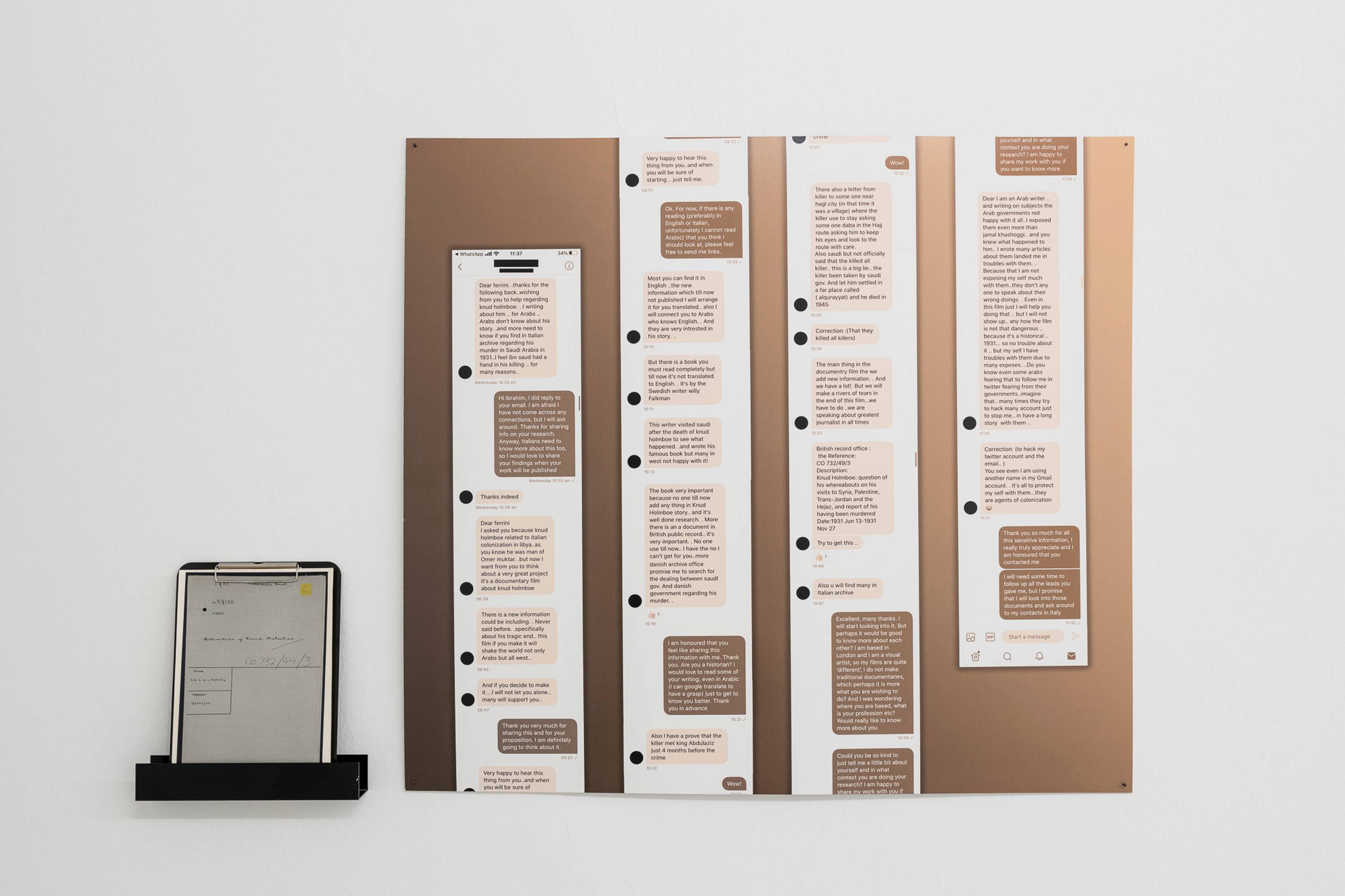 Alessandra Ferrini, Unruly Connections, exhibition view, ©ar/ge kunst, photo Tiberio Sorvillo, 2022