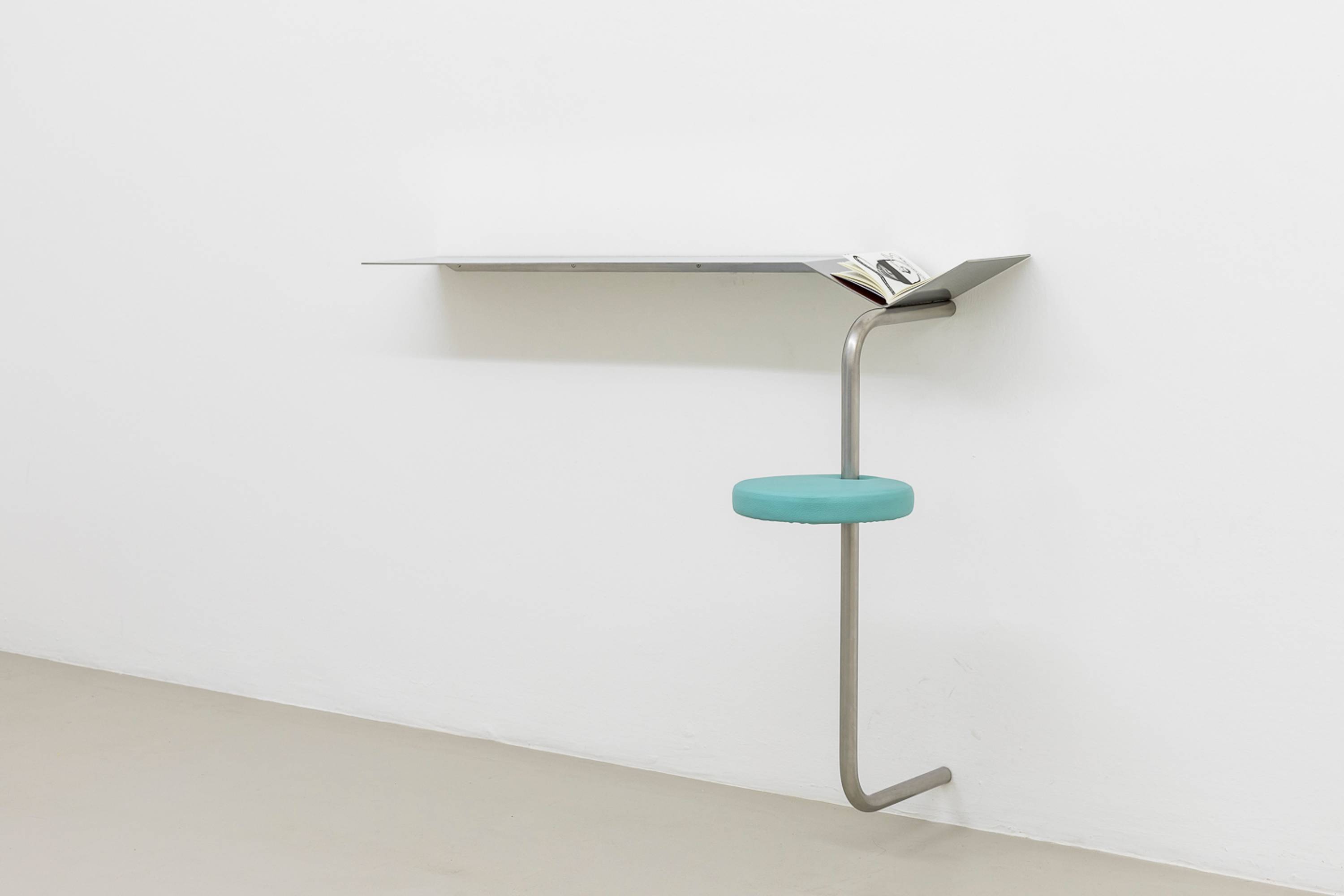 Slavs and Tatars, Underage Page (Extended Turquoise), 2018, Installation view; ©ar/ge kunst, photo by Tiberio Servillo, 2018; ; courtesy the artist, Kraupa-Tuskany Zeidler, Berlin