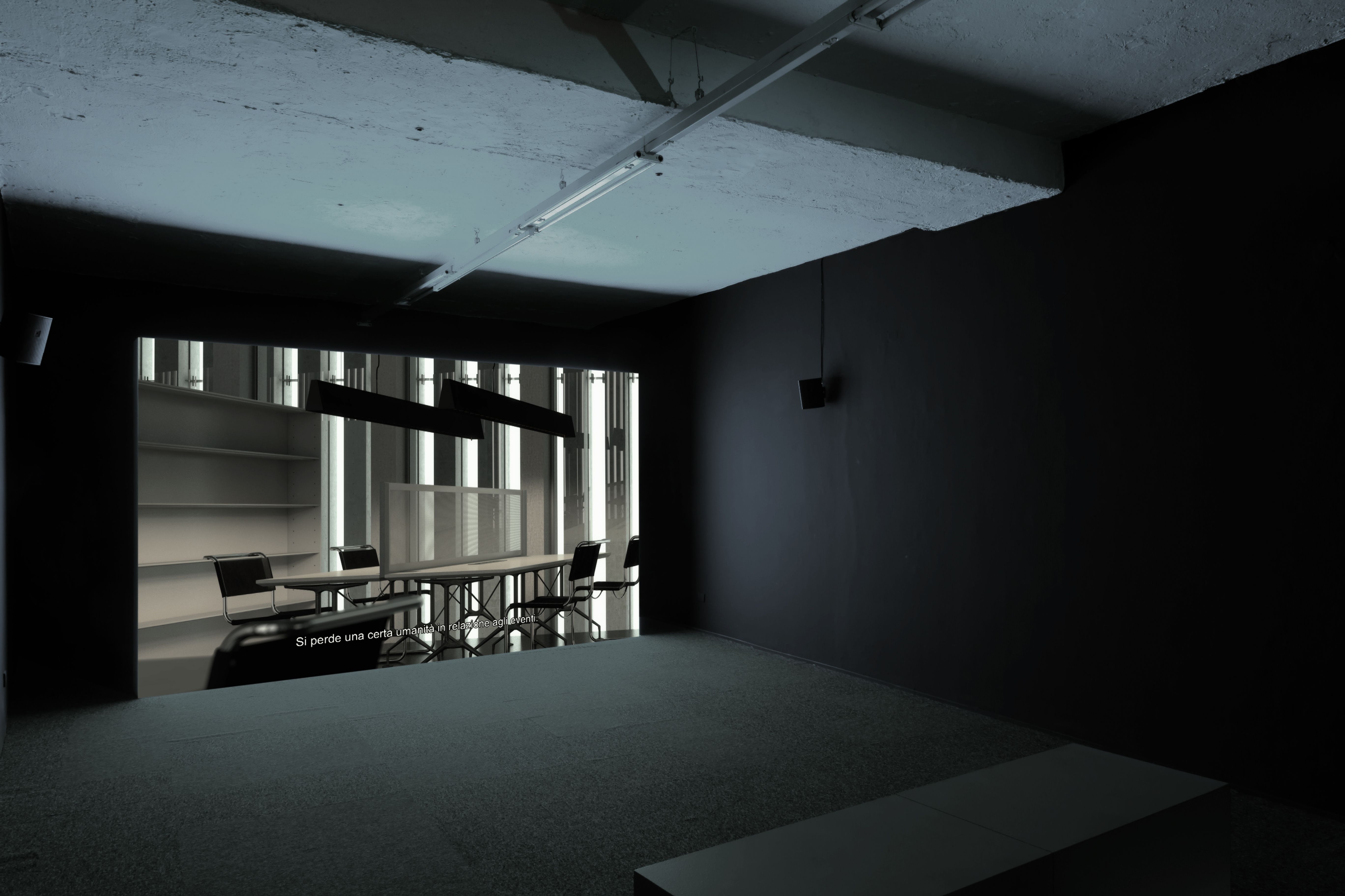 Elisa Caldana and Diego Tonus, Topography of Terror, Installation View at ar/ge kunst. Photo Guadagnini, 2017 ©argekunst, Bolzano