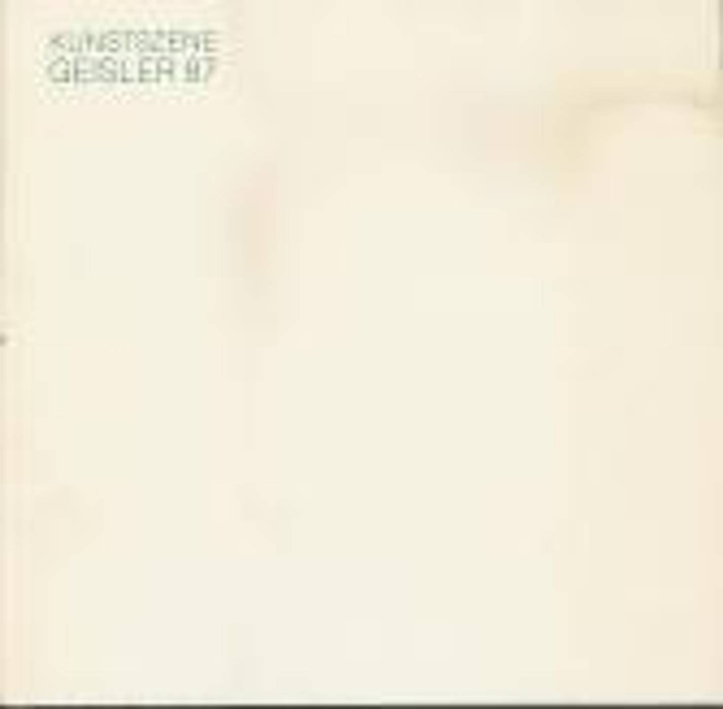 KÜNSTLERSZENE GEISLER 87