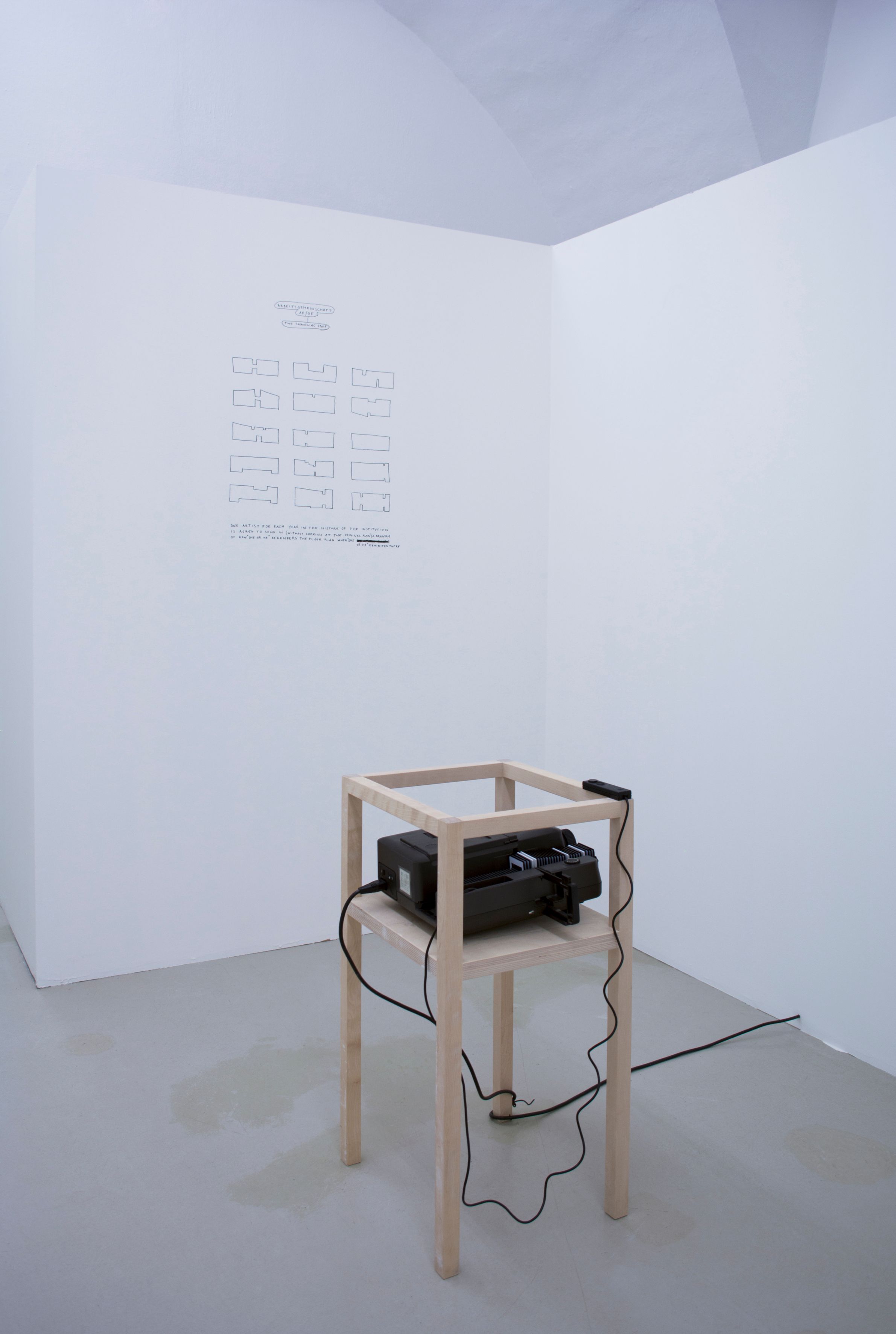 Arbeitsgemeinschaft – The Changing Space,  from the Spatial Dispositions Series, Aldo Giannotti, ar/ge kunst, Bozen/Bolzano 2015photo aneres