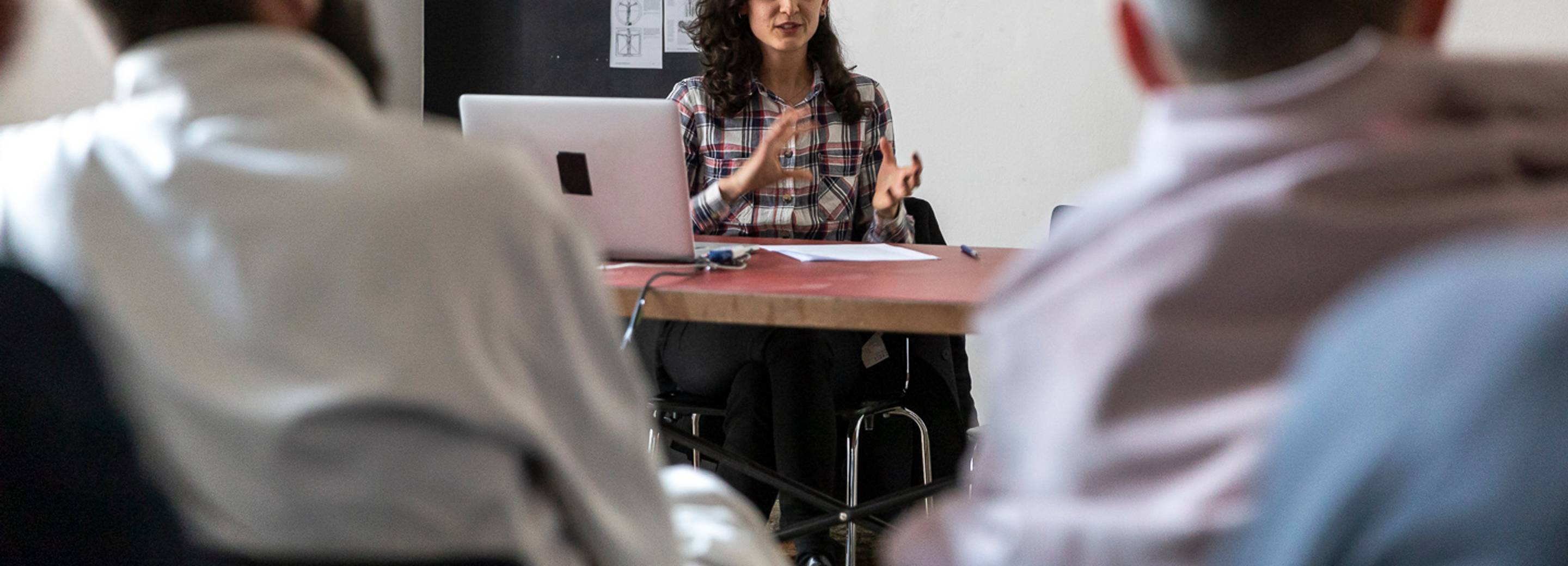 Jumana Manna, Artist Talk at Unibz © ar/ge kunst. Foto: Luca Guadagnini